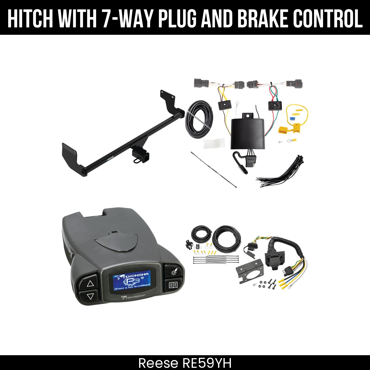 Trailer Hitch , 7-Way , Tekonsha Prodigy P3 Brake Control