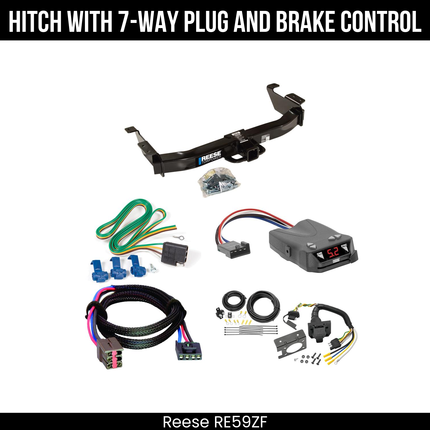 Trailer Hitch , 7-Way , Reese Brakeman IV Brake Control