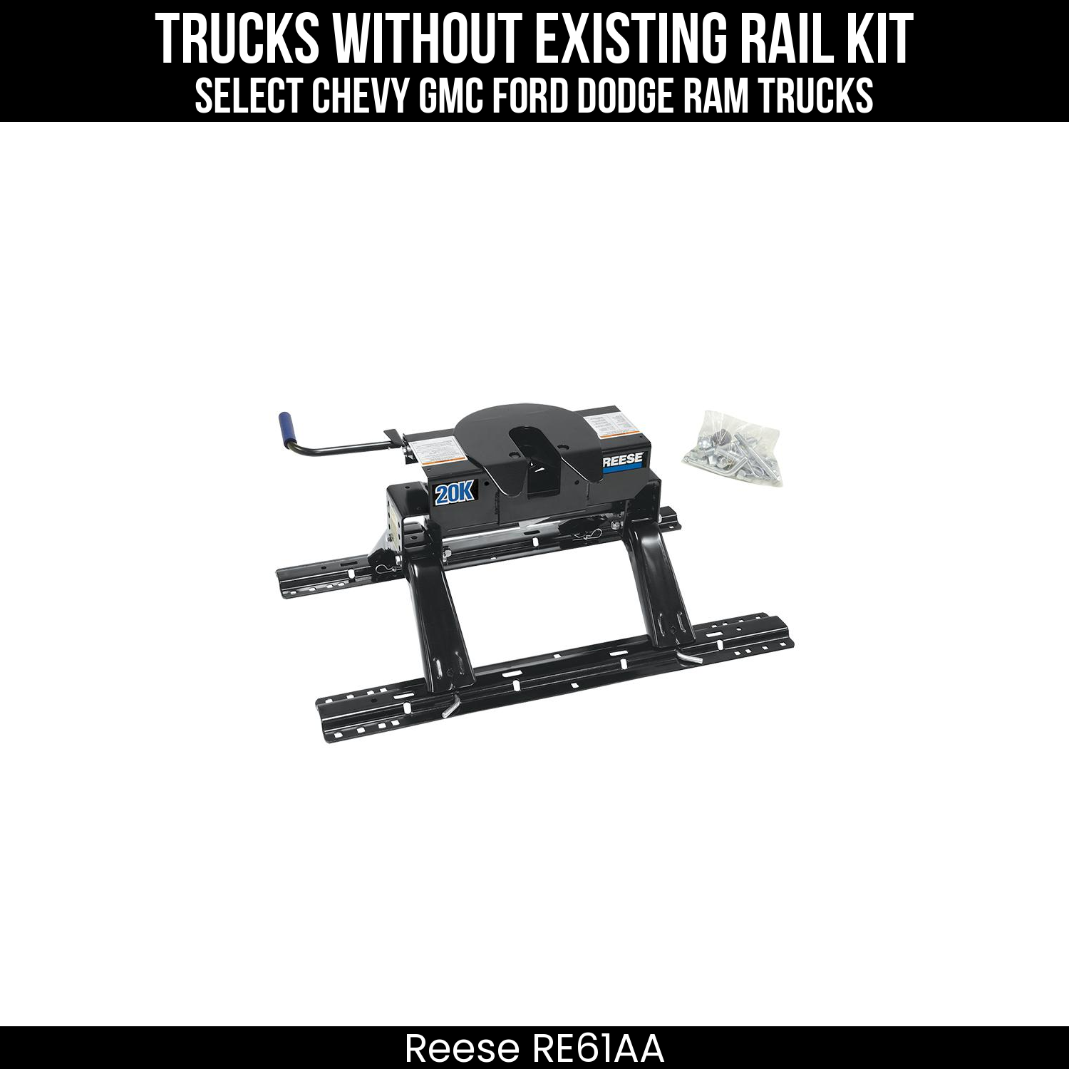 5th Wheel Hitch Mounting Rail & Bracket Kit,5th Wheel Hitch,Replacement 5th Wheel Legs