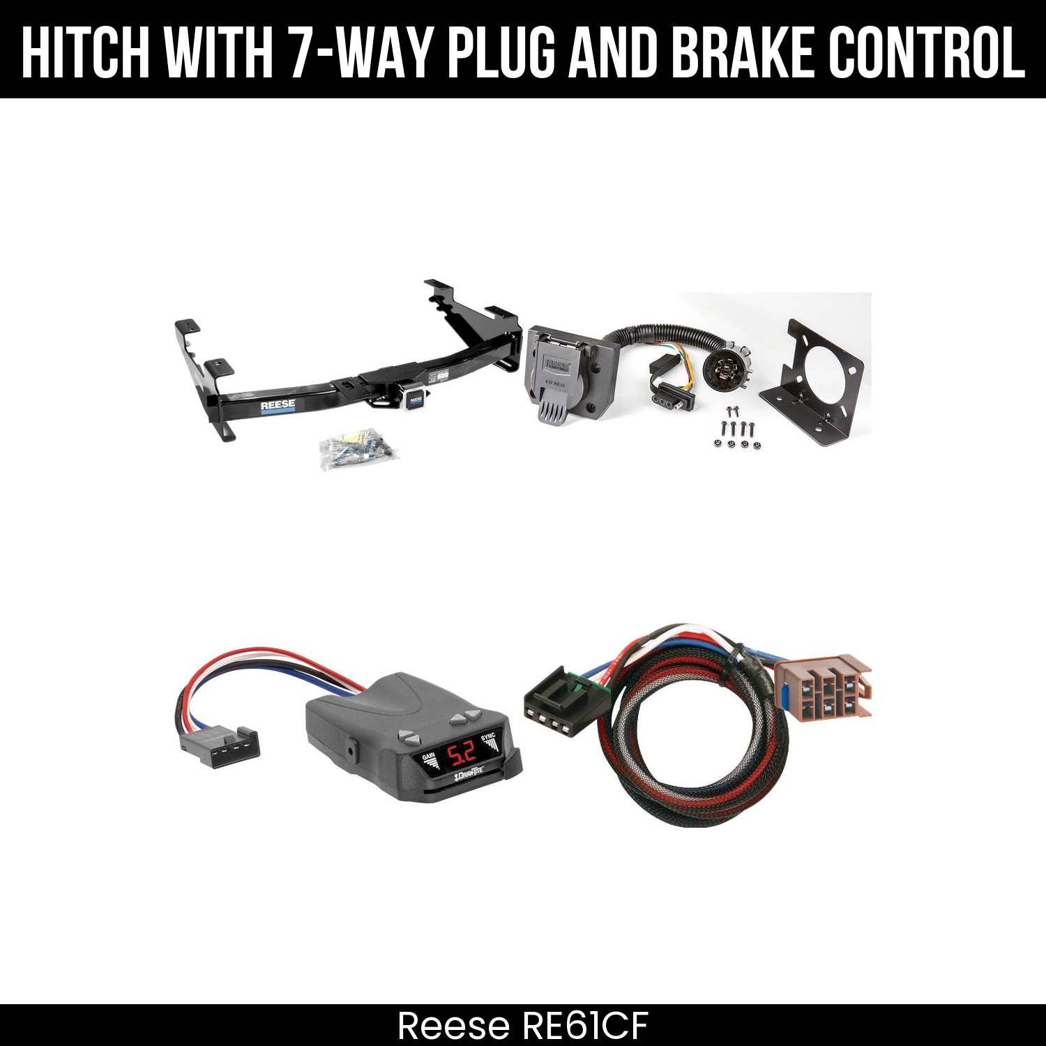 Trailer Hitch , 7-Way , Draw-Tite Activator IV Brake Control