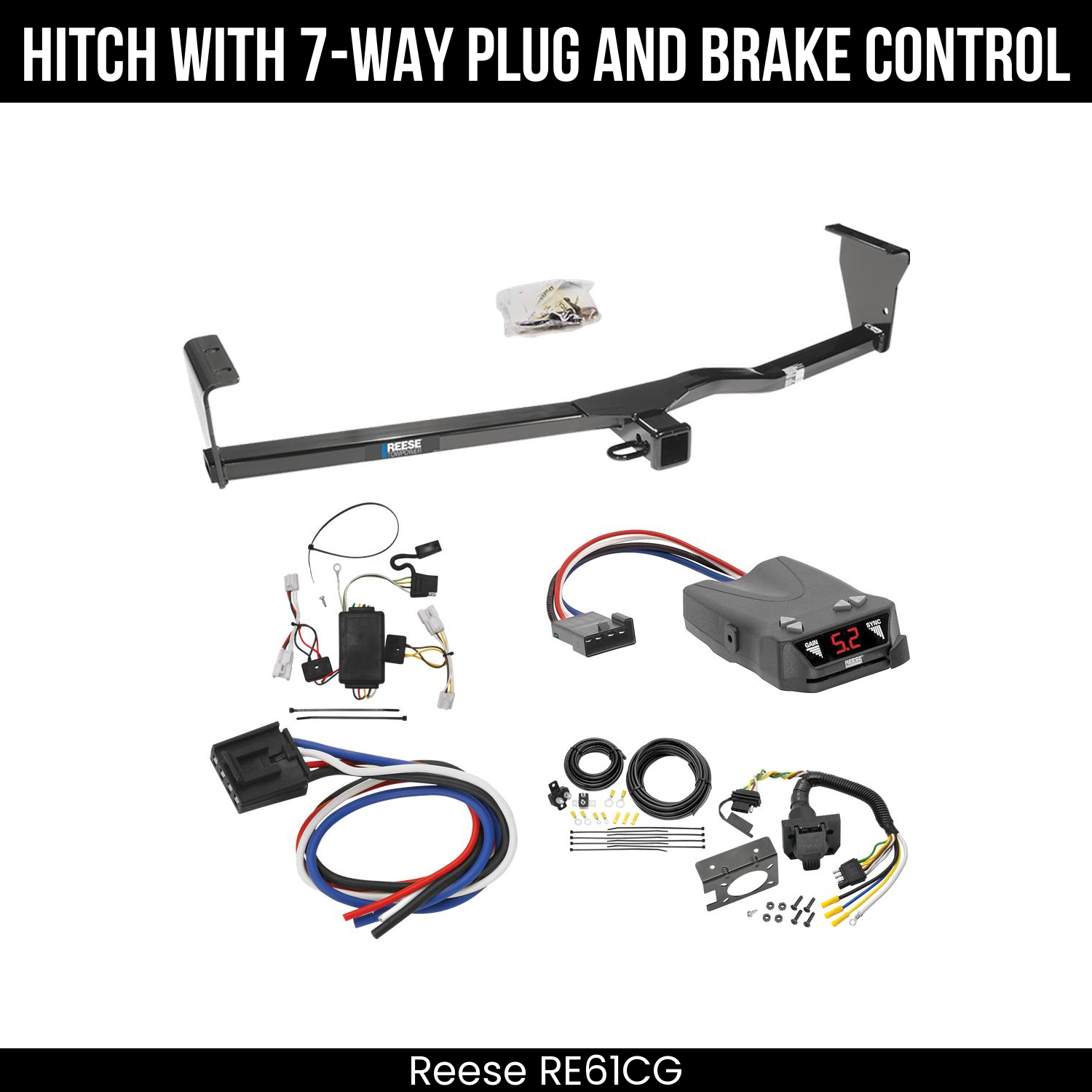Trailer Hitch , 7-Way , Reese Brakeman IV Brake Control