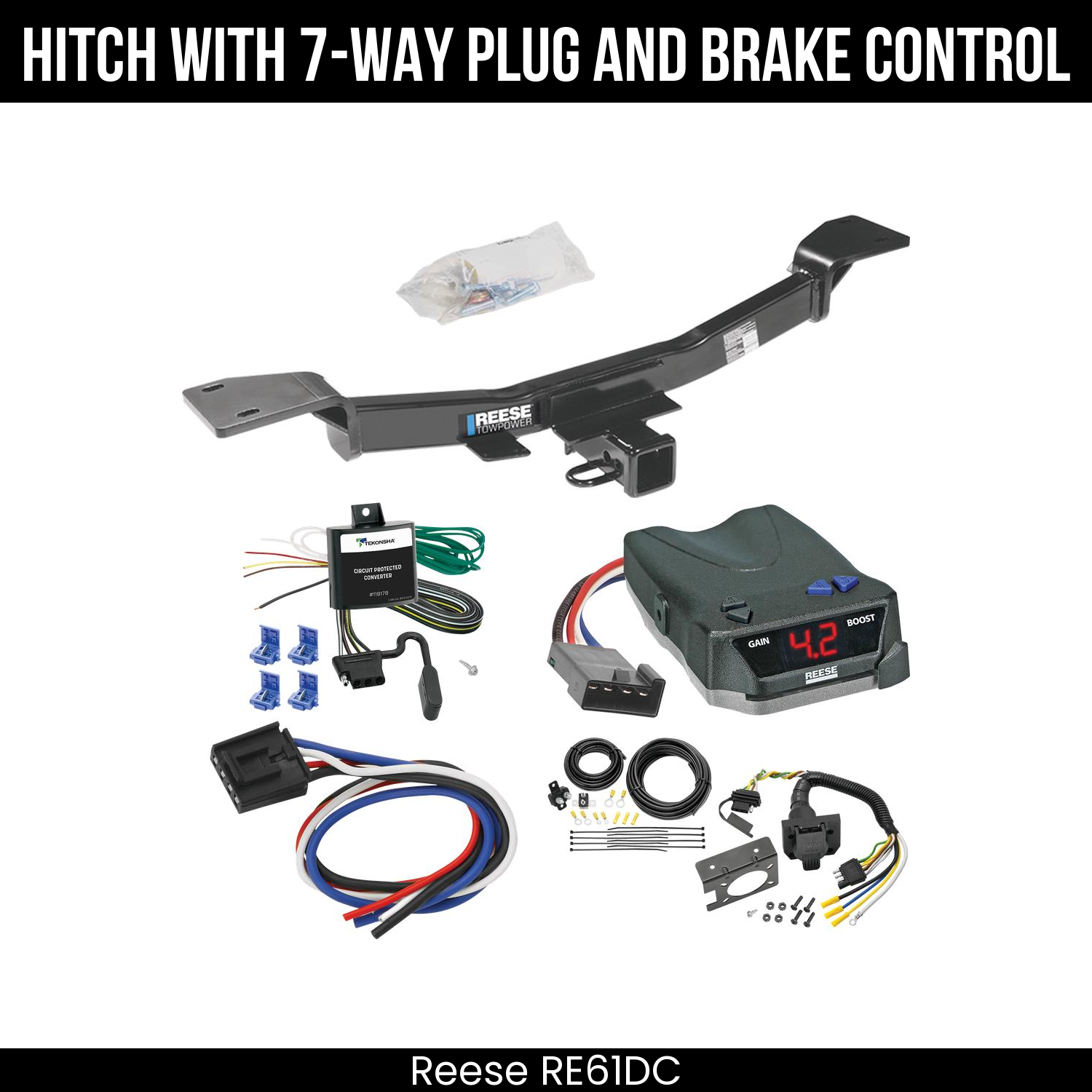 Trailer Hitch , 7-Way , Reese Brake EVN Control