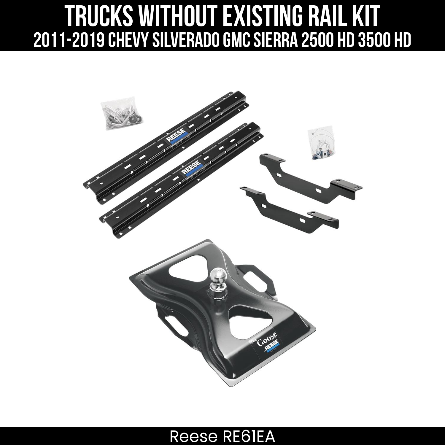 5th Wheel Hitch Rails Only,5th Wheel Hitch Custom Bracket,The Goose 5th Wheel Gooseneck Hitch