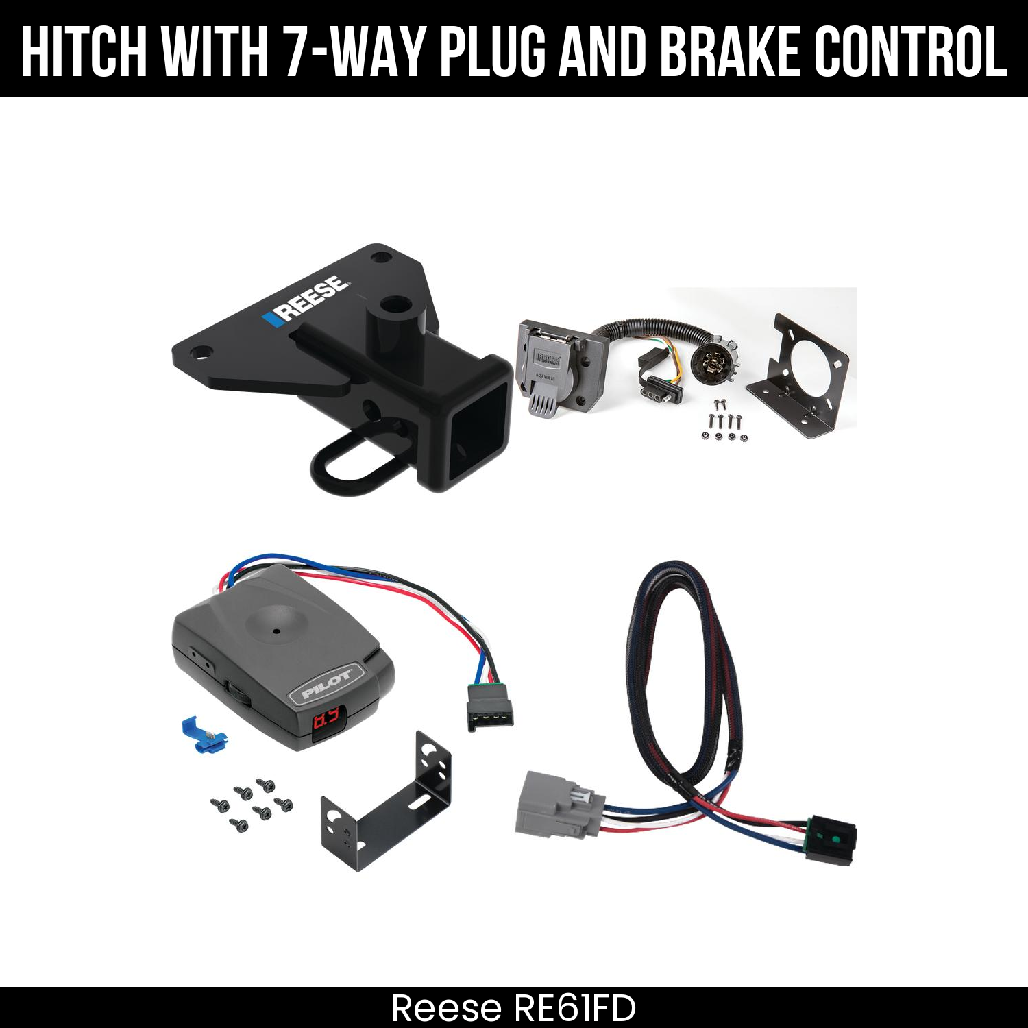 Trailer Hitch , 7-Way , Pro Series Pilot Brake Control