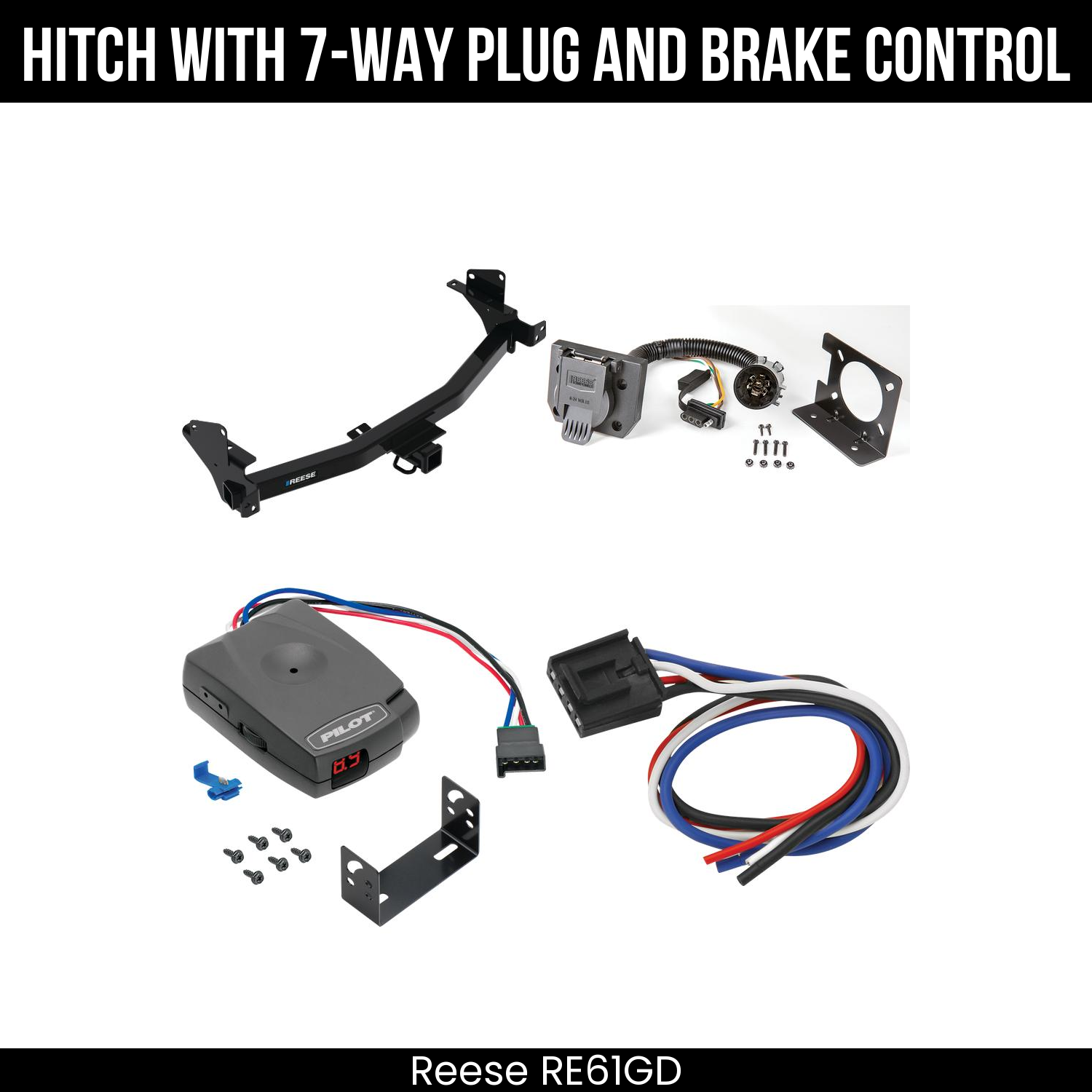 Trailer Hitch , 7-Way , Pro Series Pilot Brake Control