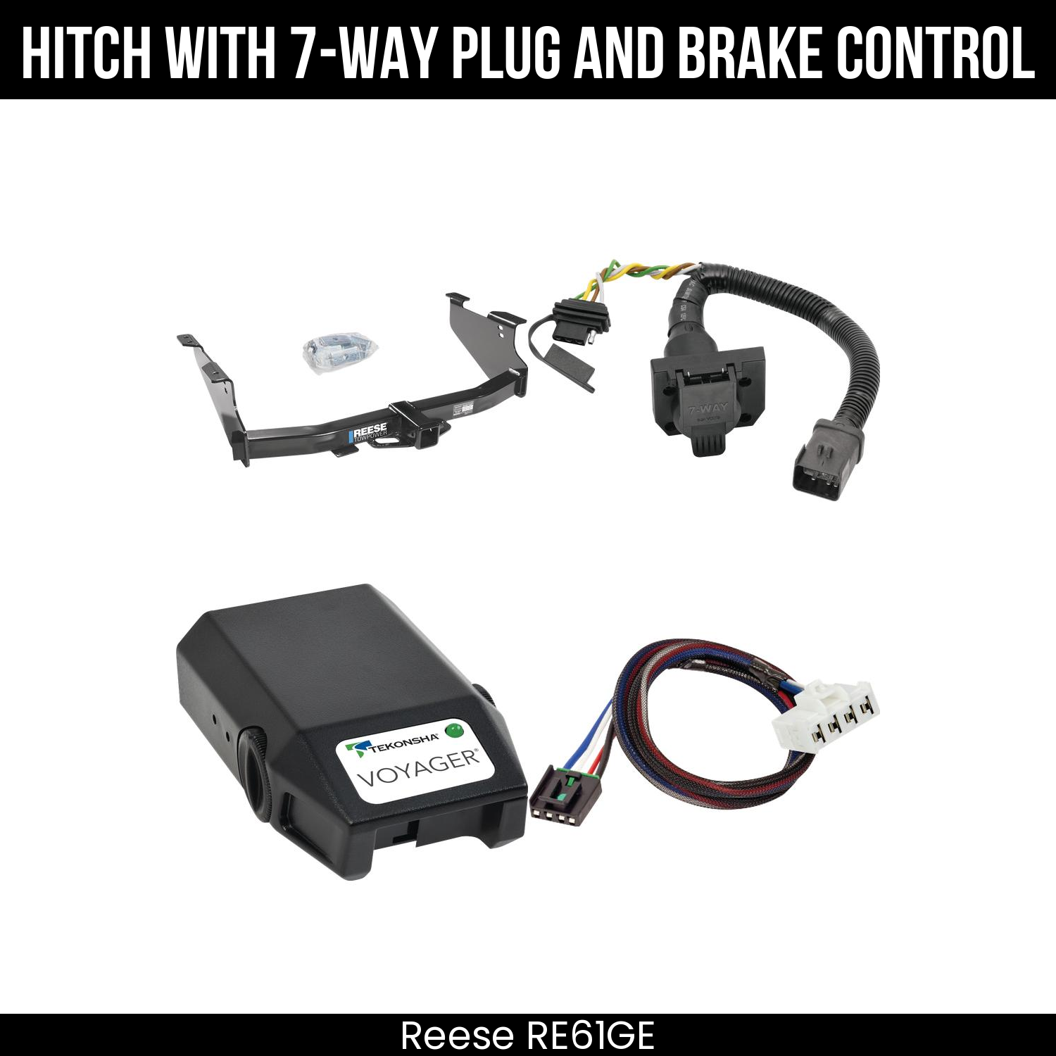Trailer Hitch , 7-Way , Tekonsha Voyager Brake Control