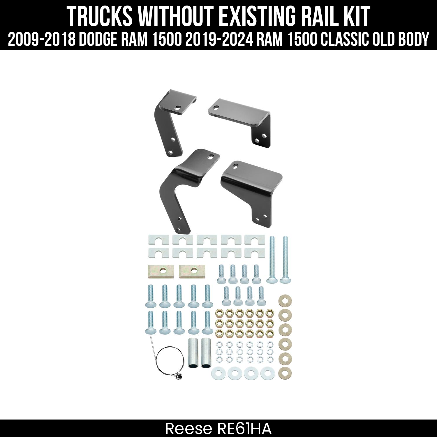 5th Wheel Hitch Bracket Kit,Replacement 5th Wheel Rail Hardware Kit