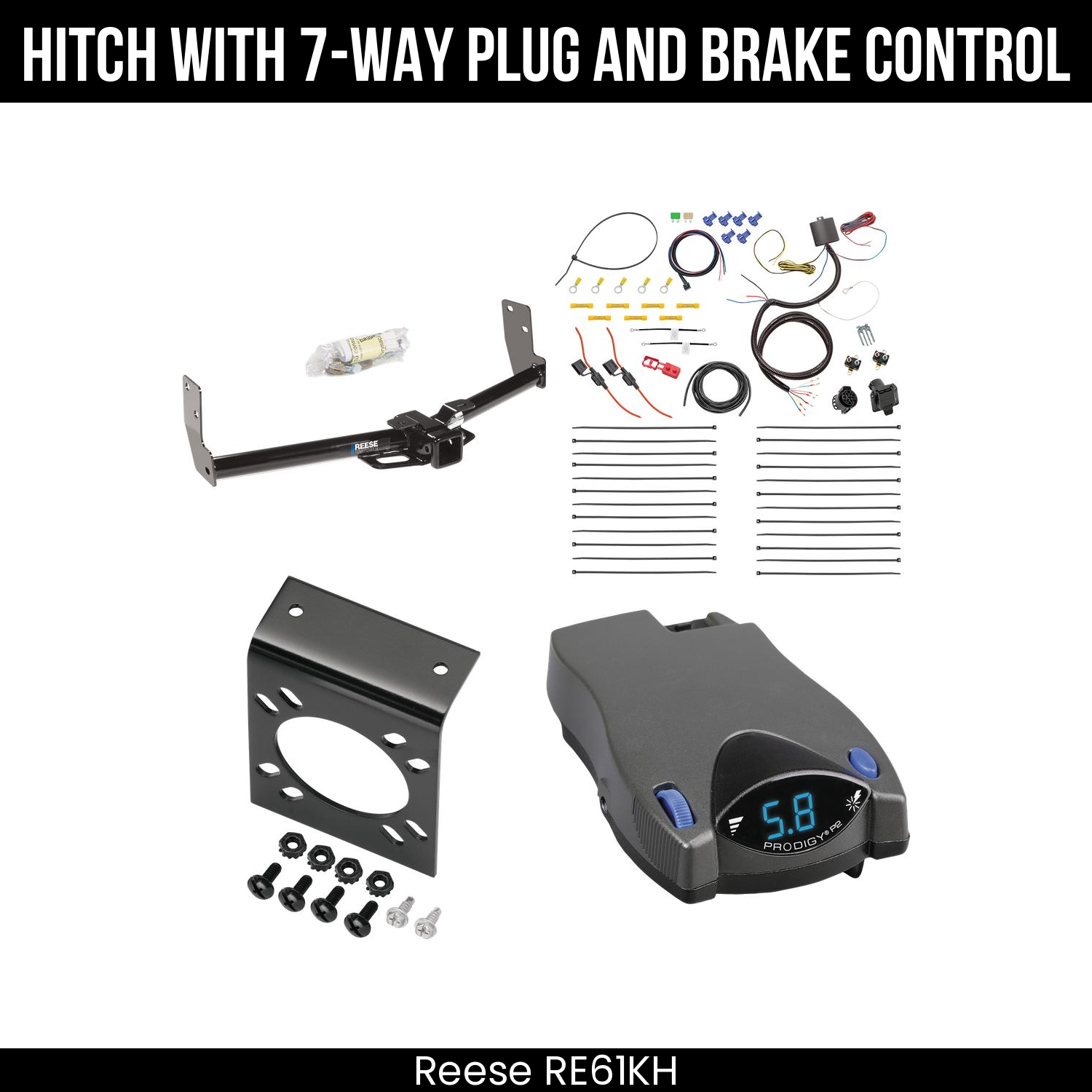 Trailer Hitch , 7-Way , Tekonsha Prodigy P2 Brake Control