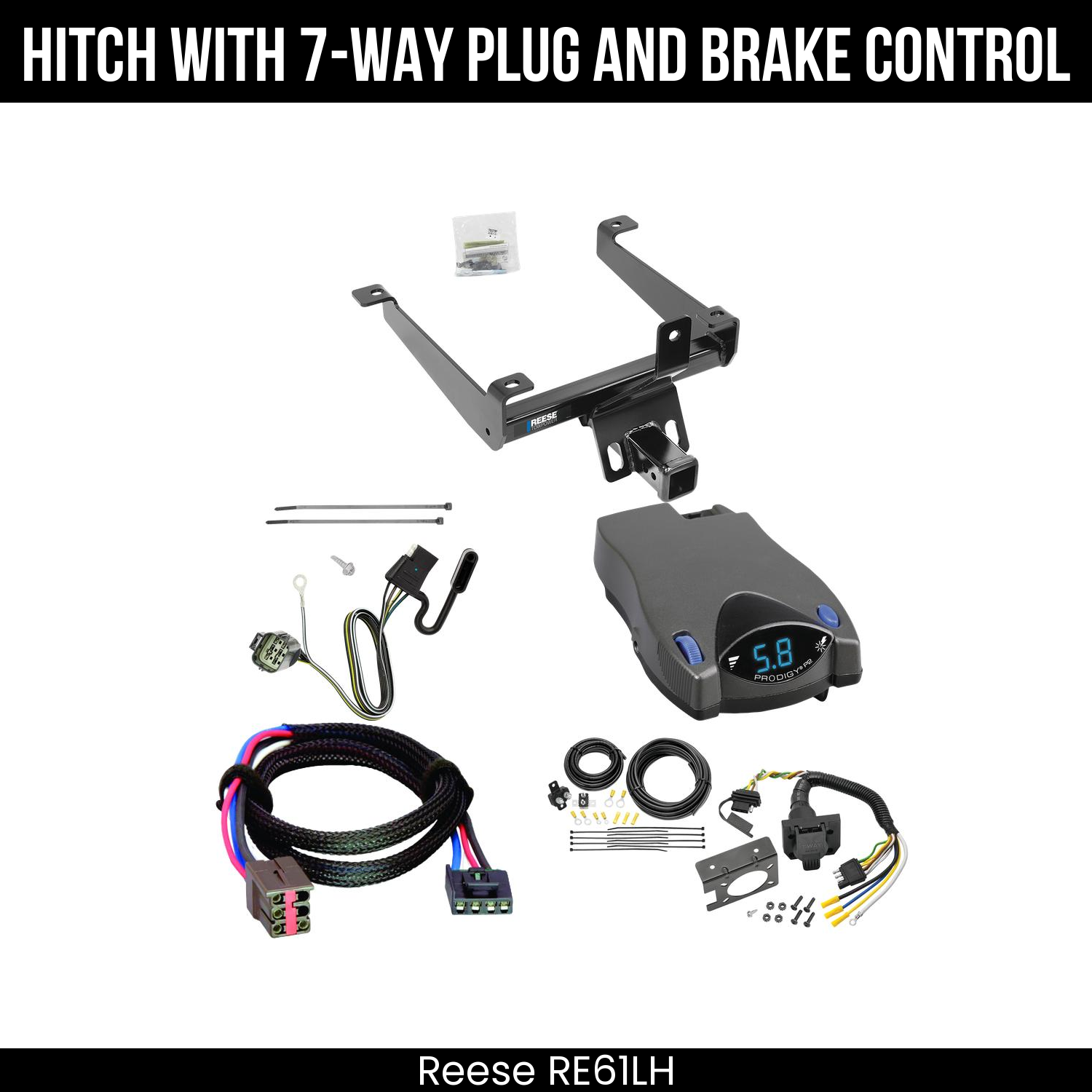 Trailer Hitch , 7-Way , Tekonsha Prodigy P2 Brake Control
