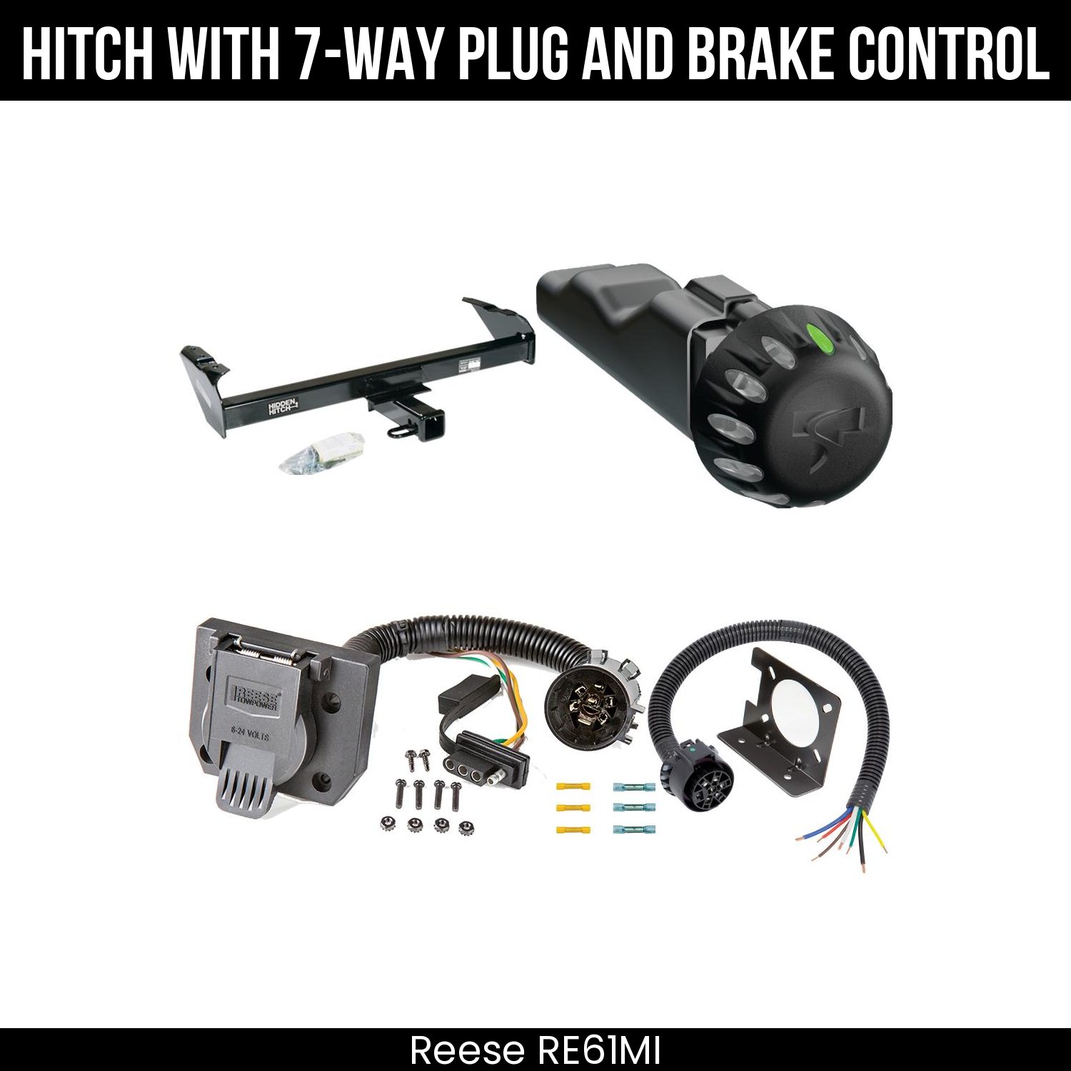 Reese RE61MI Hitch With 7 Way Plug And Brake Control Bundle Featureimg