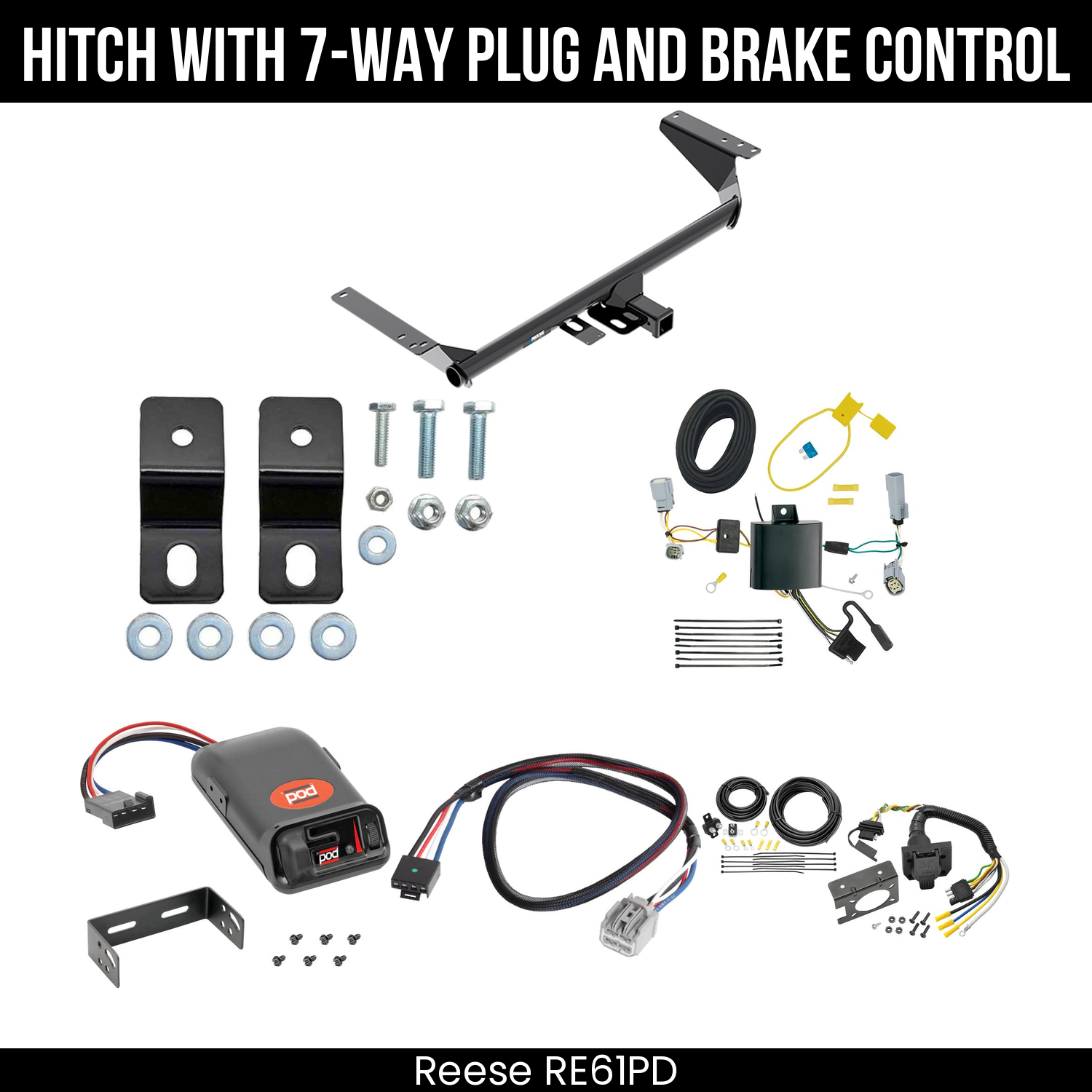 Trailer Hitch , 7-Way , Pro Series POD Brake Control