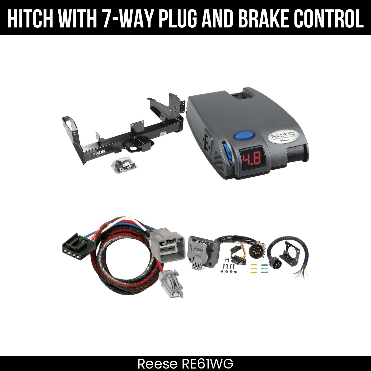 Trailer Hitch , 7-Way , Tekonsha Primus IQ Brake Control
