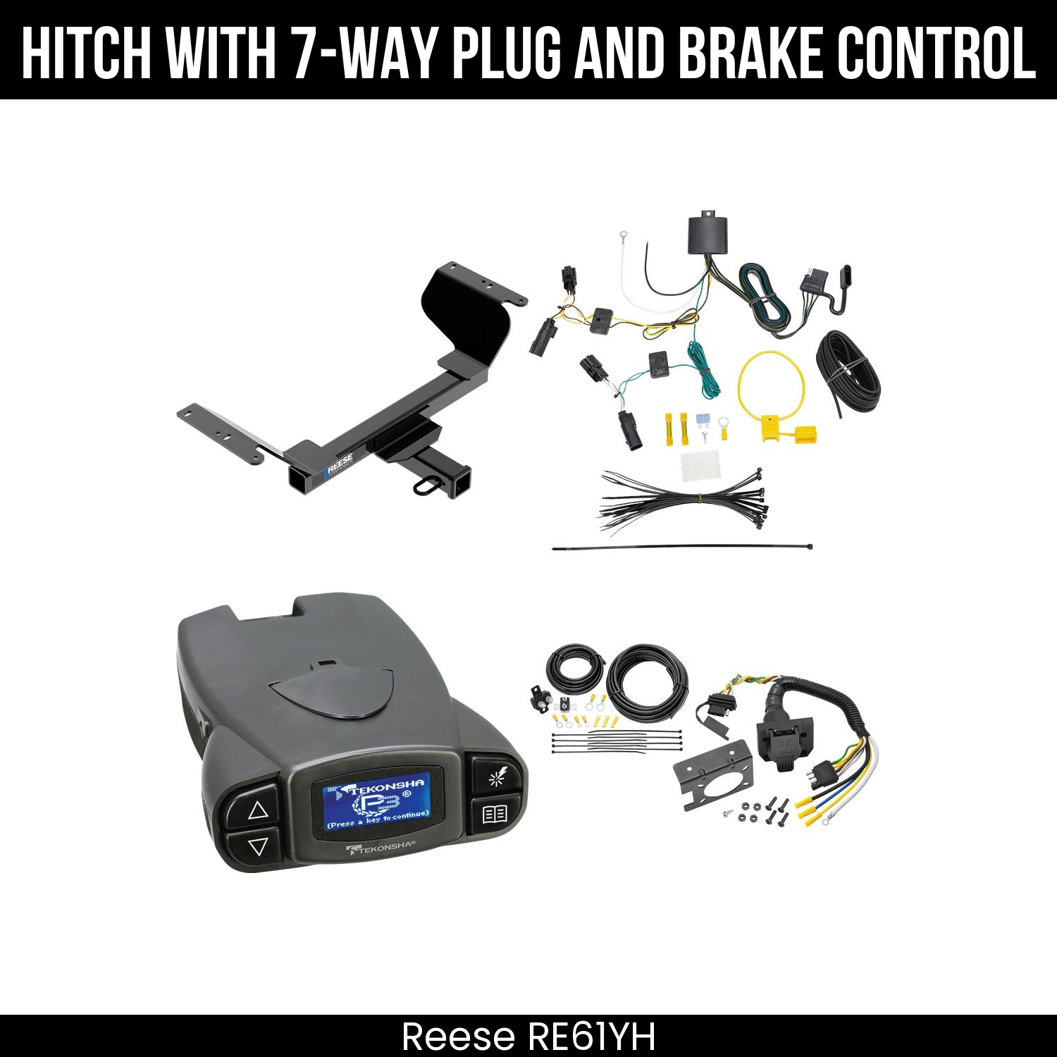 Trailer Hitch , 7-Way , Tekonsha Prodigy P3 Brake Control