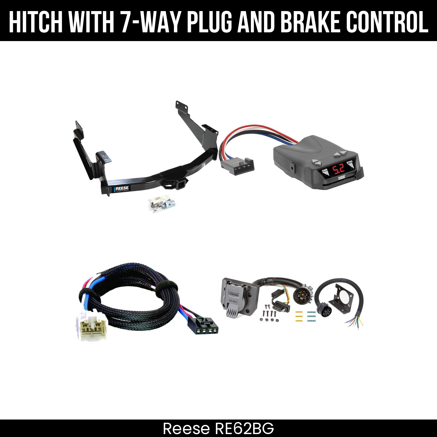 Trailer Hitch , 7-Way , Reese Brakeman IV Brake Control