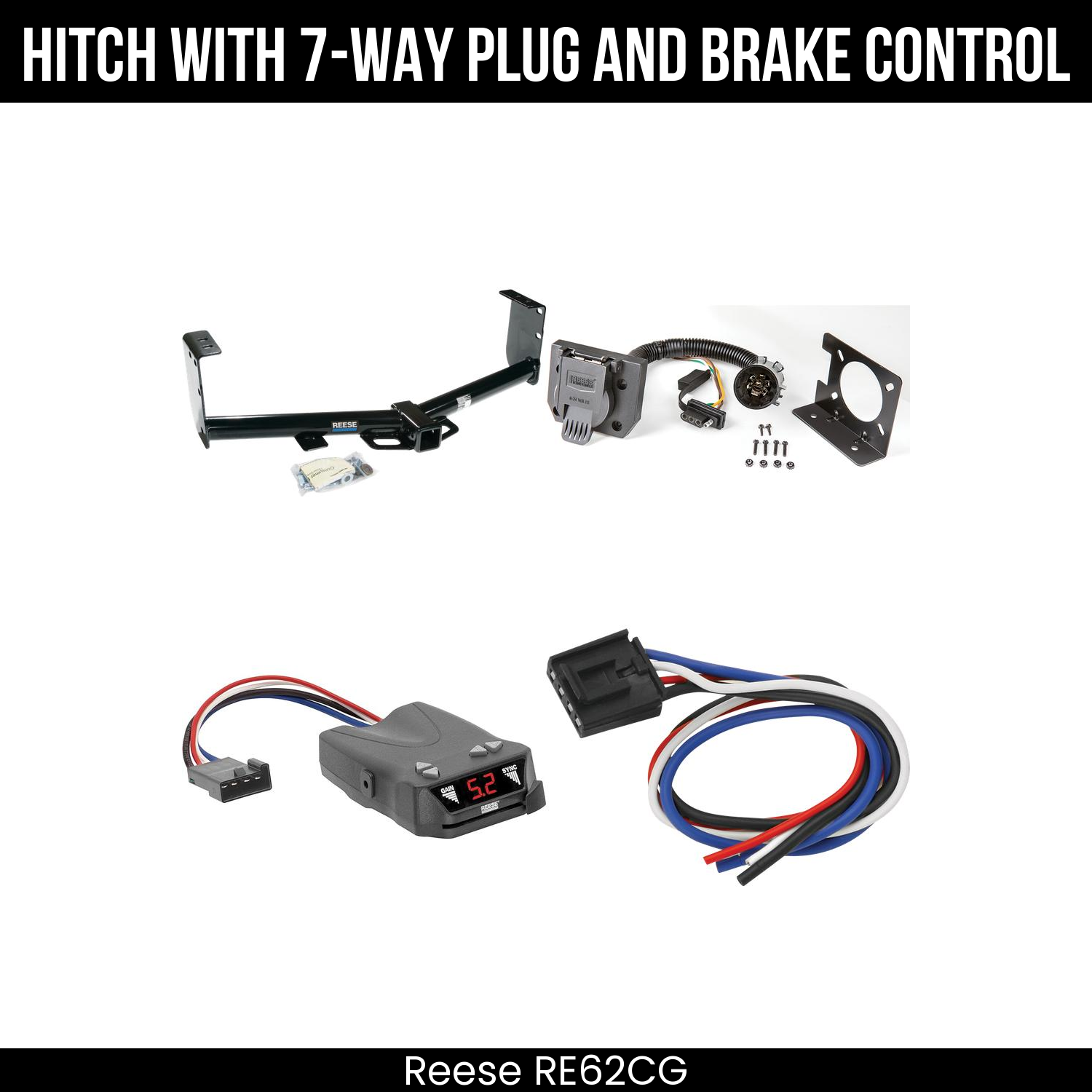 Trailer Hitch , 7-Way , Reese Brakeman IV Brake Control