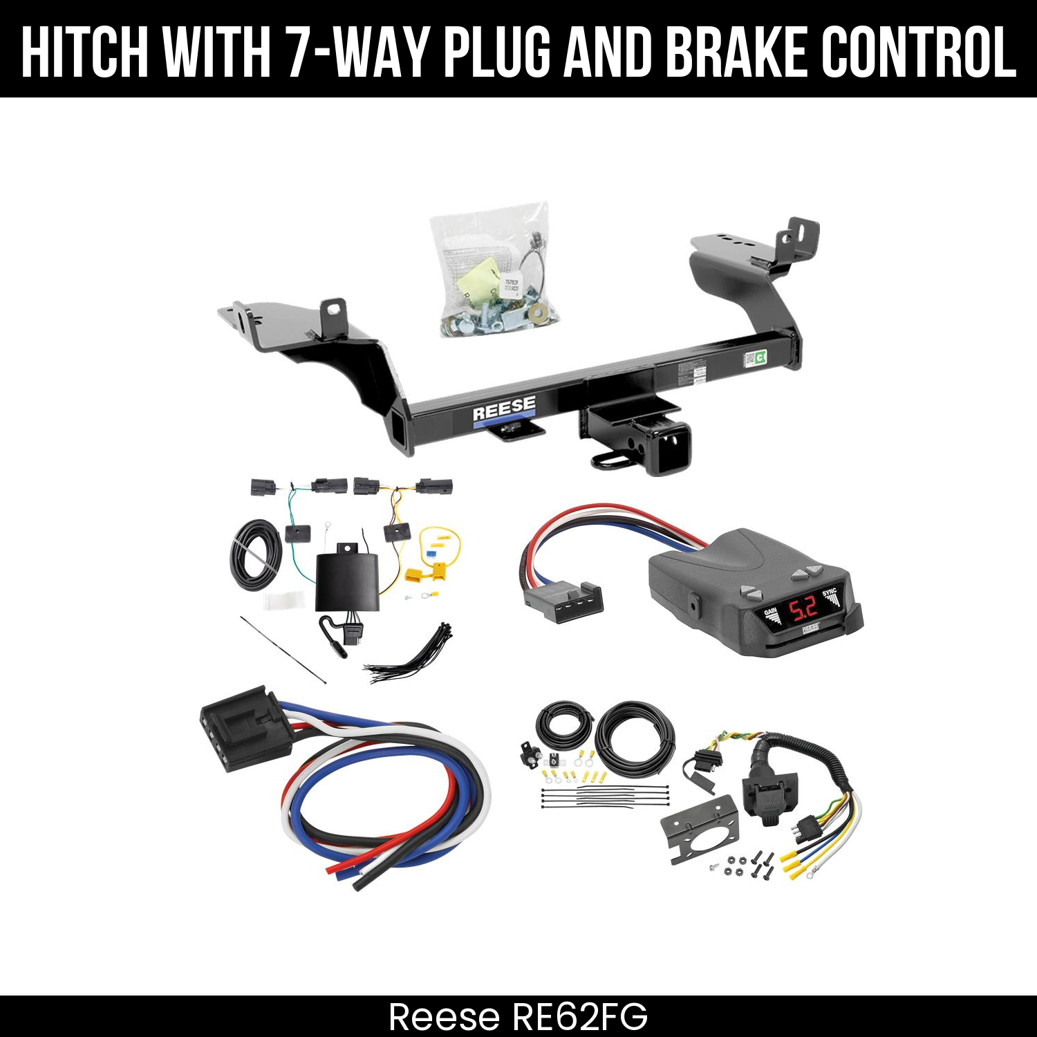 Trailer Hitch , 7-Way , Reese Brakeman IV Brake Control