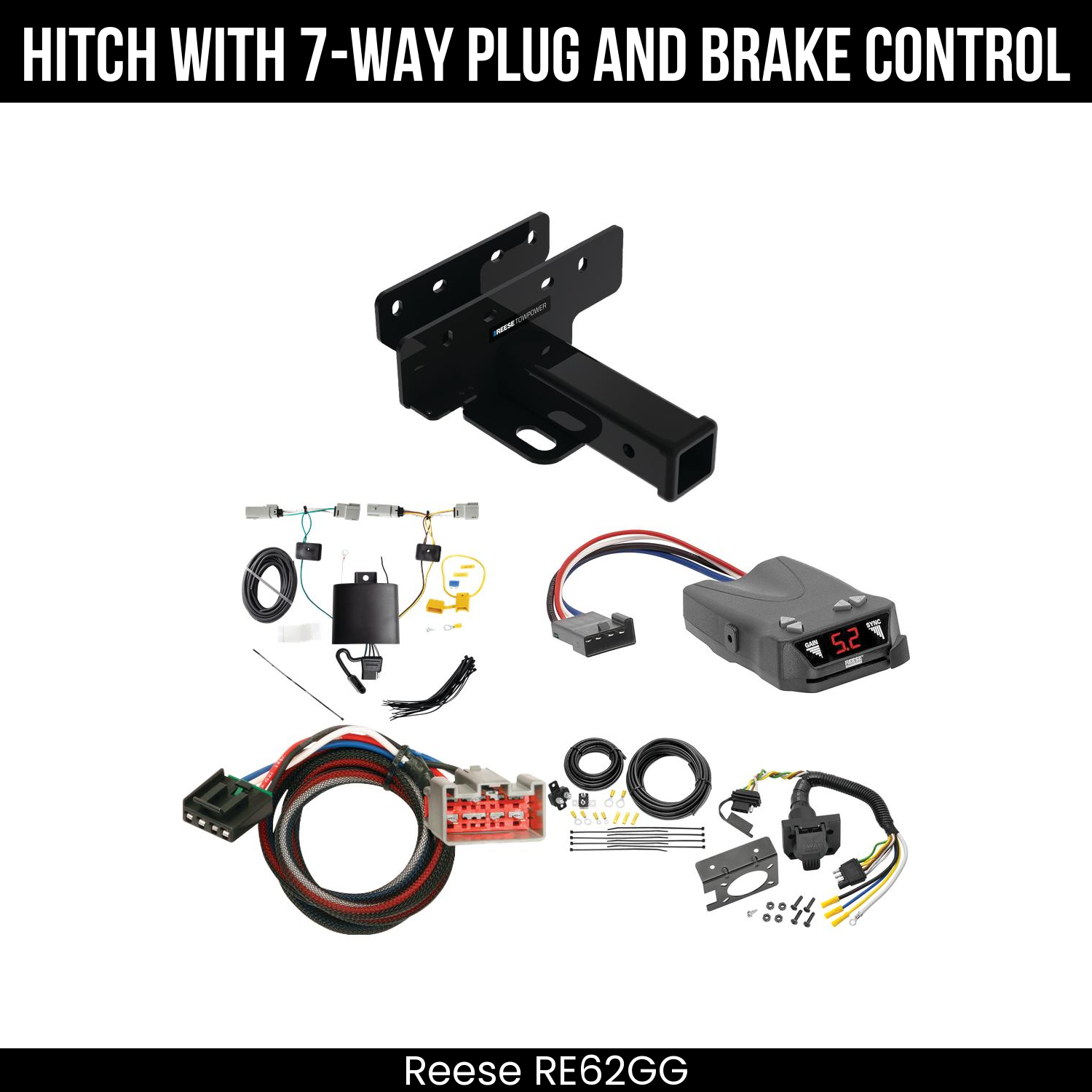 Trailer Hitch , 7-Way , Reese Brakeman IV Brake Control