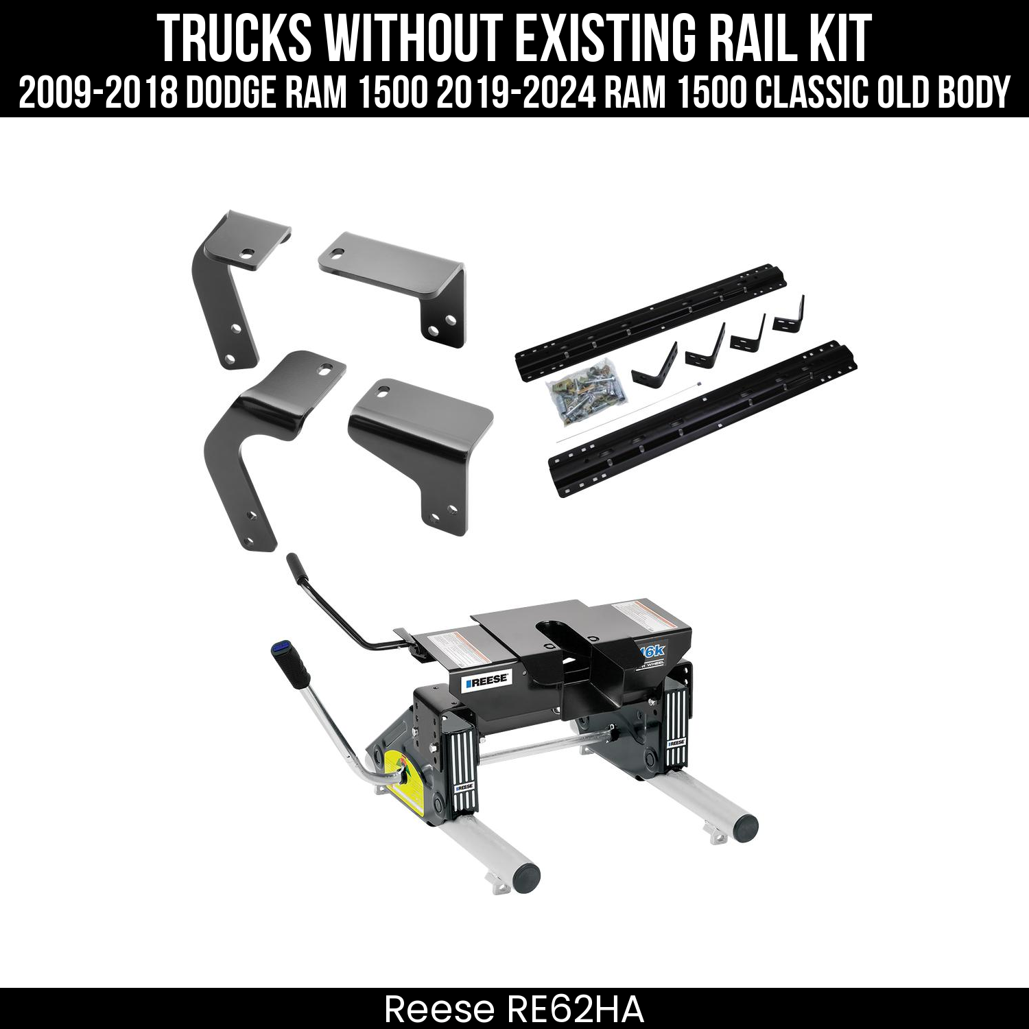 5th Wheel Hitch Bracket Kit,5th Wheel Hitch Mounting Rail & Bracket Kit,Replacement 5th Wheel Head,5th Wheel Round Tube Slider