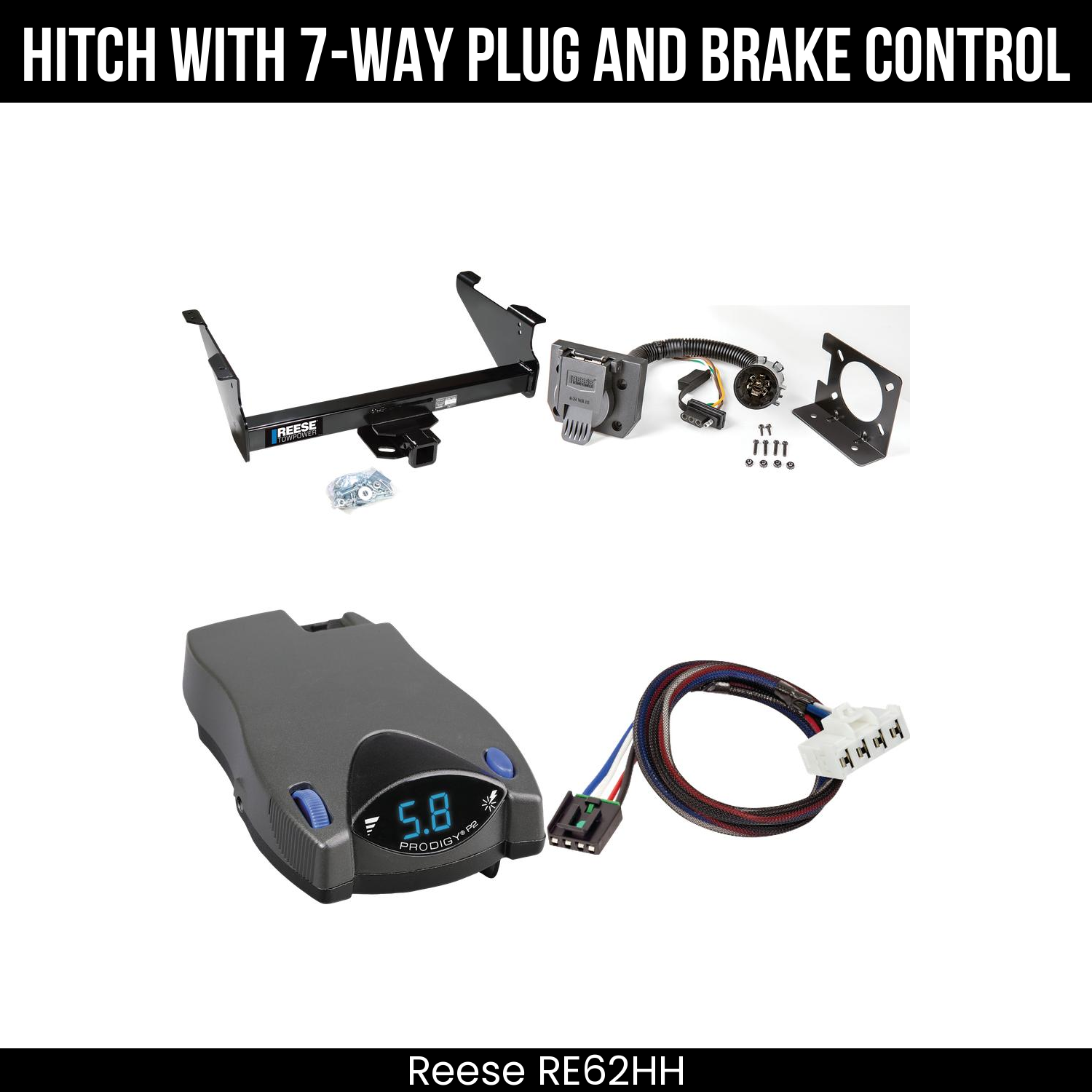 Trailer Hitch , 7-Way , Tekonsha Prodigy P2 Brake Control