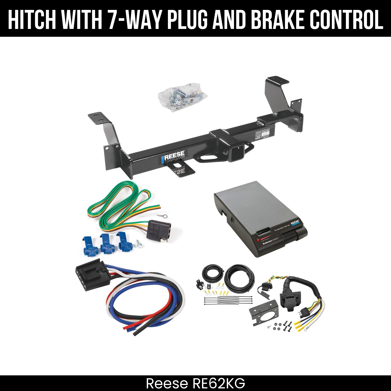 Trailer Hitch , 7-Way , Reese Brakeman Brake Control