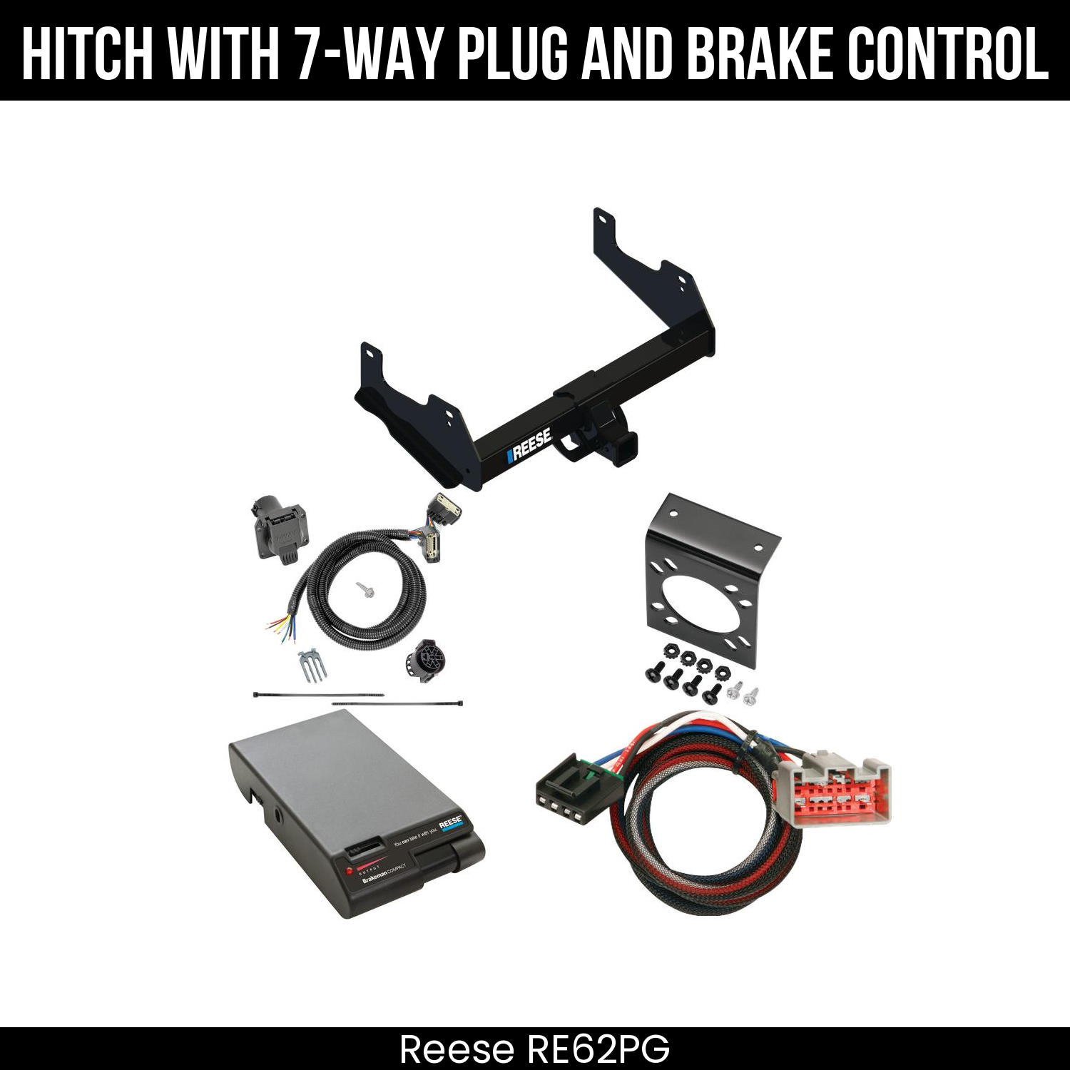 Trailer Hitch , 7-Way , Reese Brakeman Brake Control