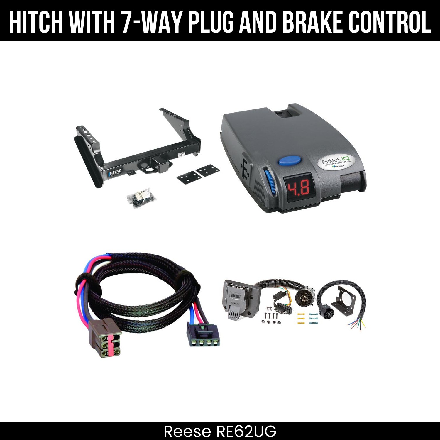 Trailer Hitch , 7-Way , Tekonsha Primus IQ Brake Control