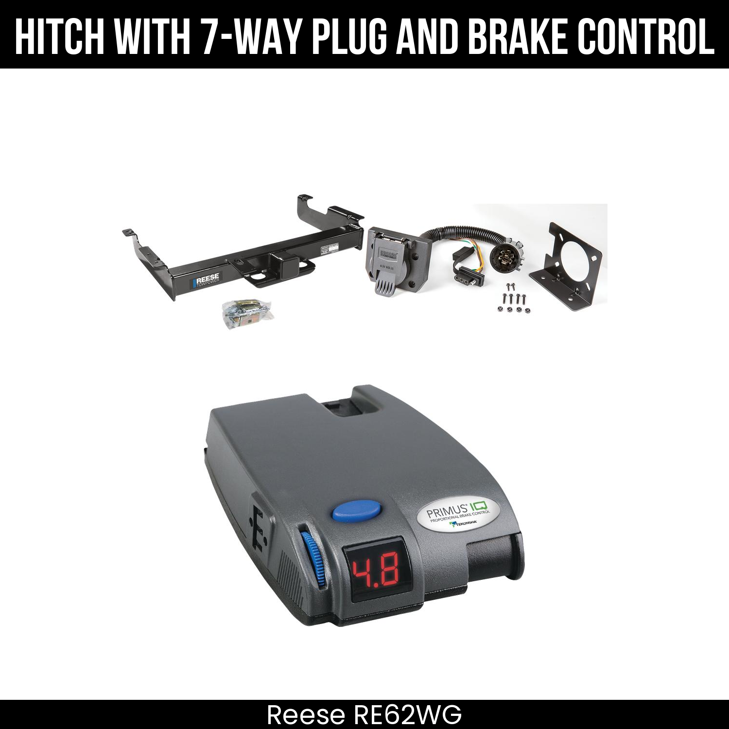 Trailer Hitch , 7-Way , Tekonsha Primus IQ Brake Control