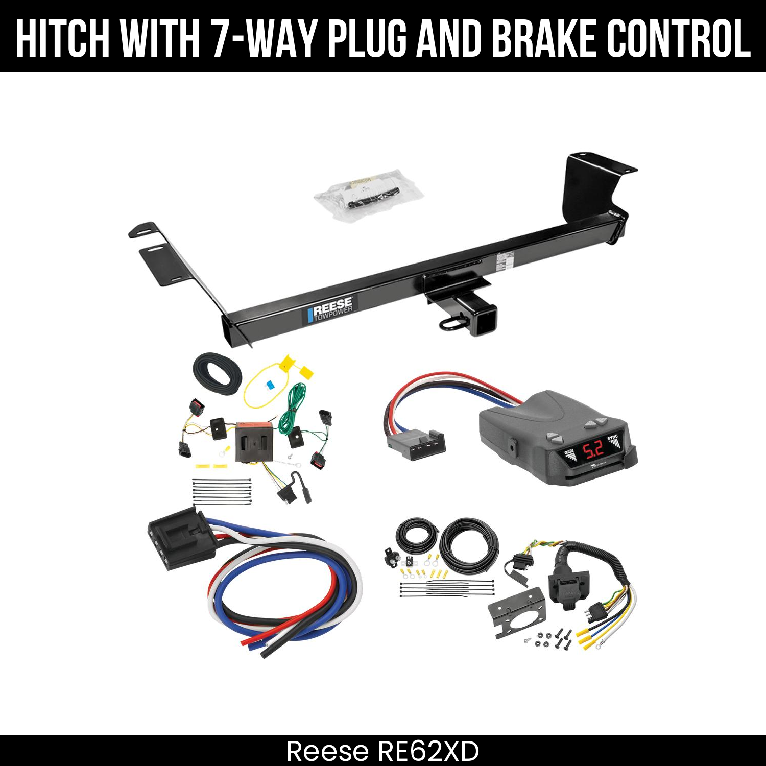 Trailer Hitch , 7-Way , Tekonsha Brakeman IV Brake Control