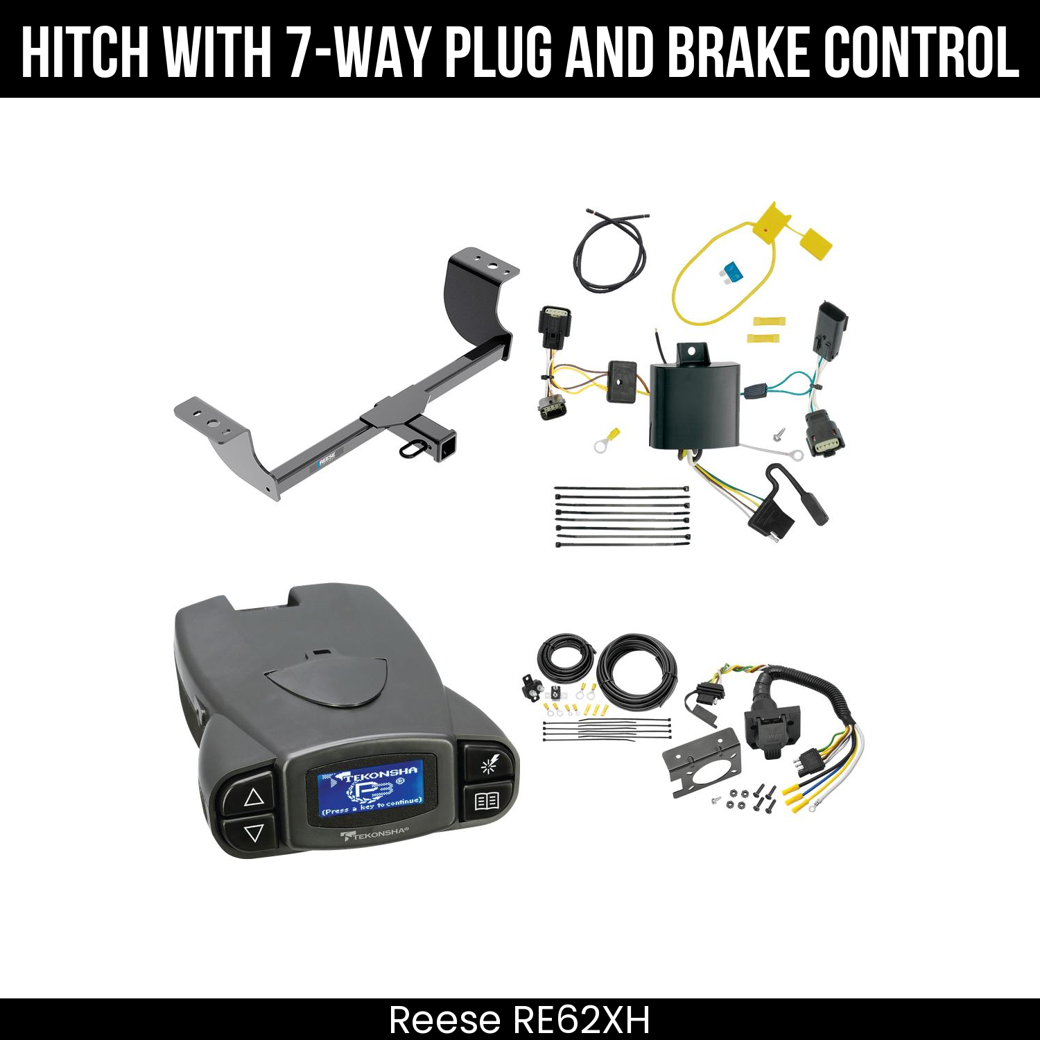 Trailer Hitch , 7-Way , Tekonsha Prodigy P3 Brake Control