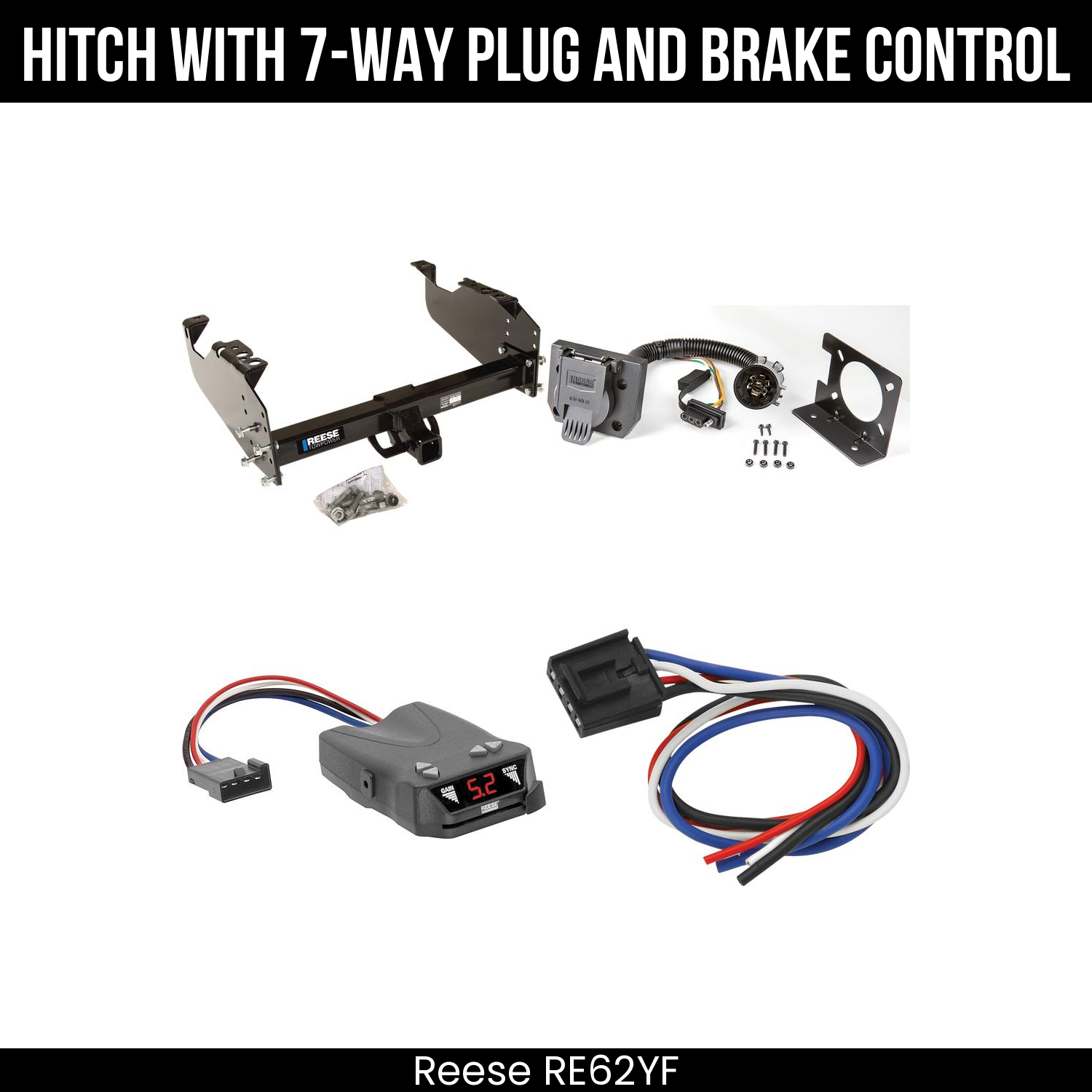 Trailer Hitch , 7-Way , Reese Brakeman IV Brake Control