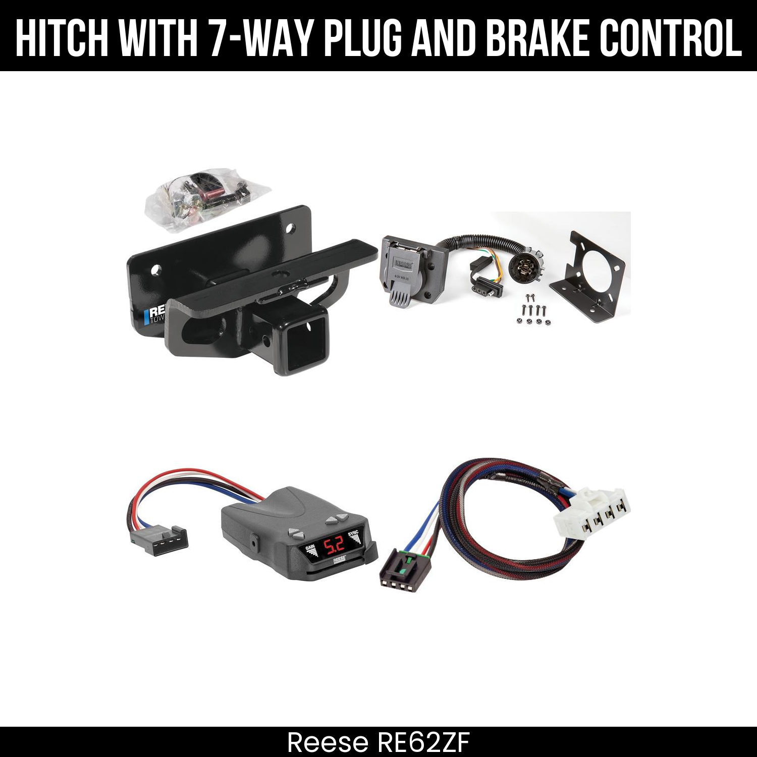 Trailer Hitch , 7-Way , Reese Brakeman IV Brake Control