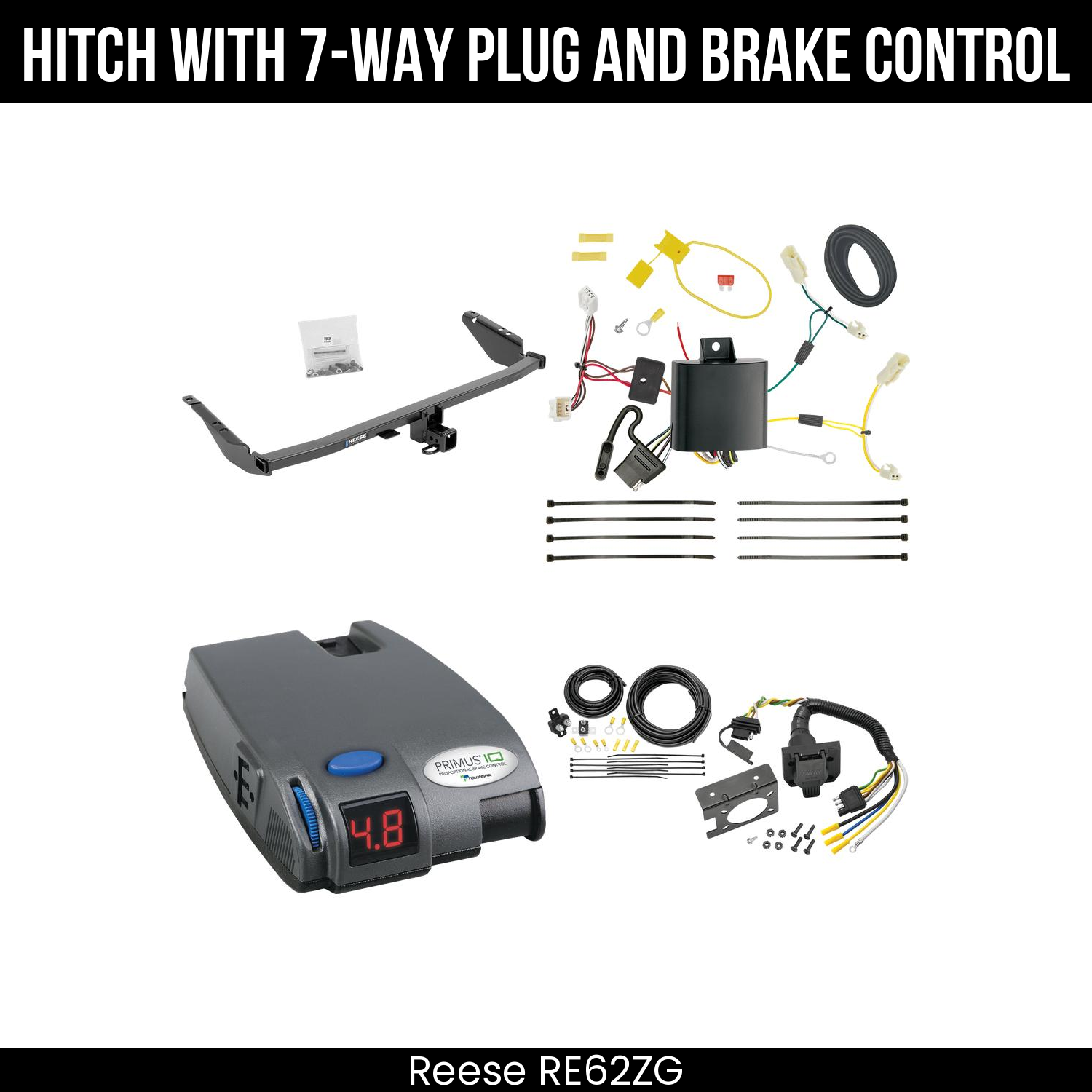 Trailer Hitch , 7-Way , Tekonsha Primus IQ Brake Control