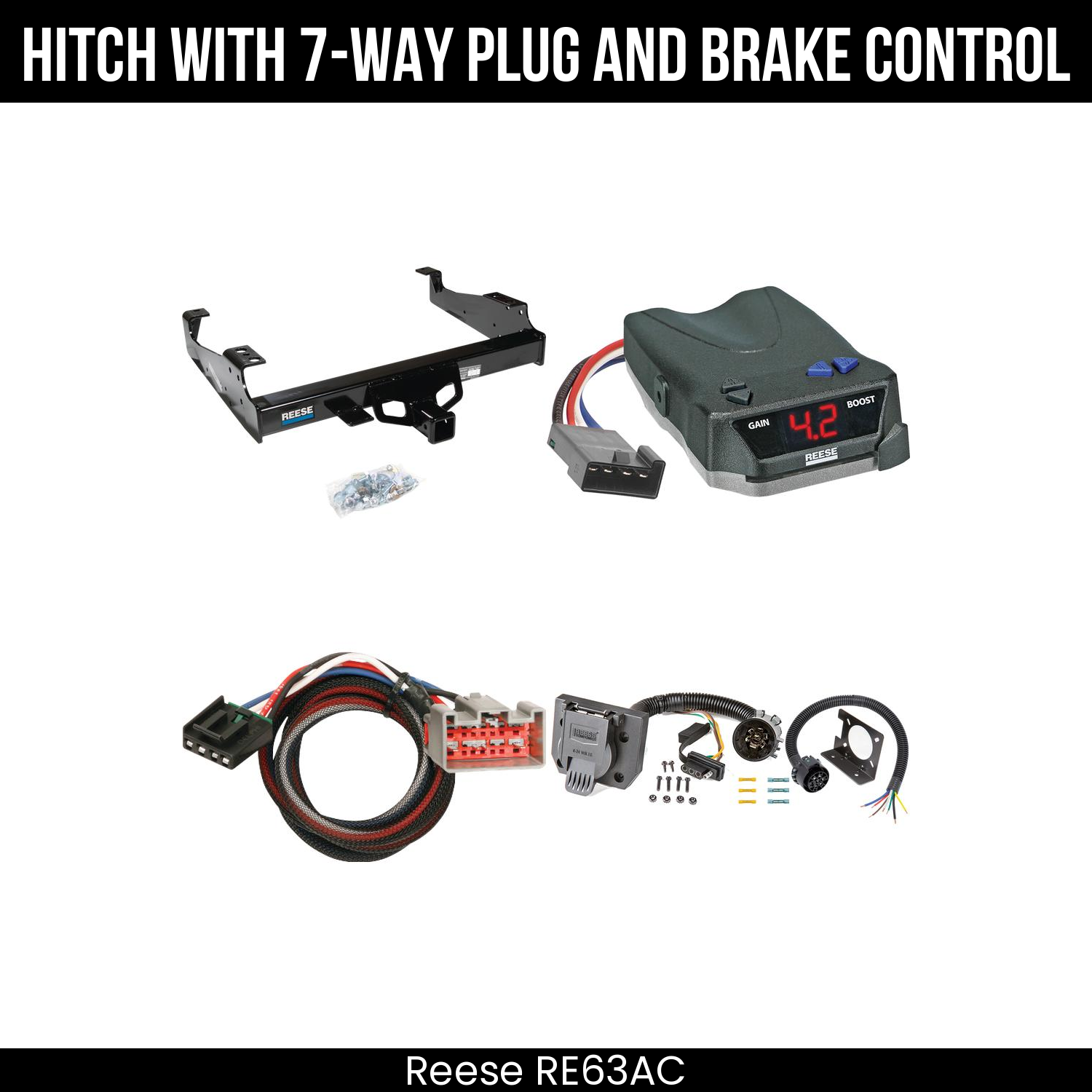 Trailer Hitch , 7-Way , Reese Brake EVN Control
