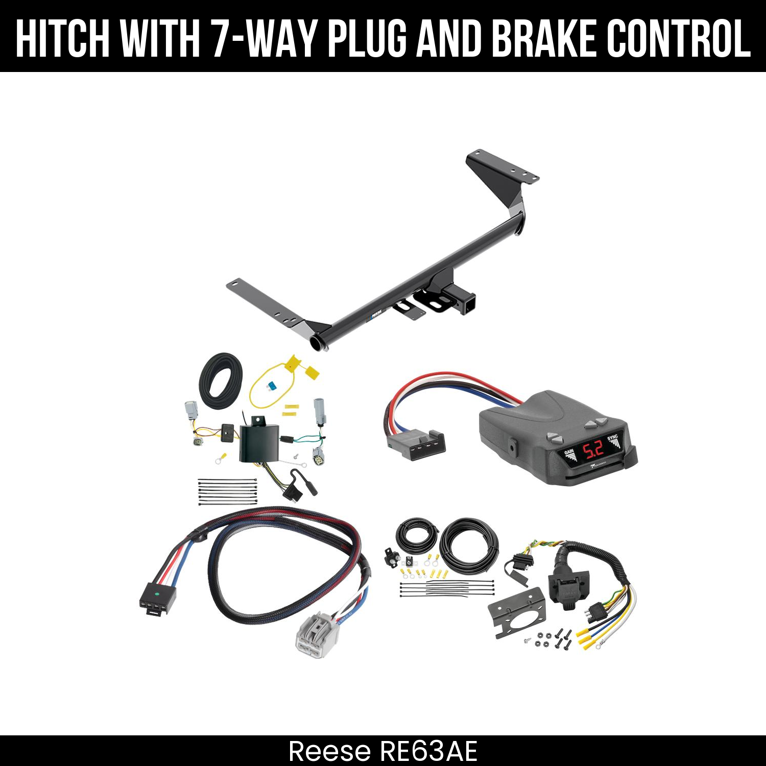Trailer Hitch , 7-Way , Tekonsha Brakeman IV Brake Control