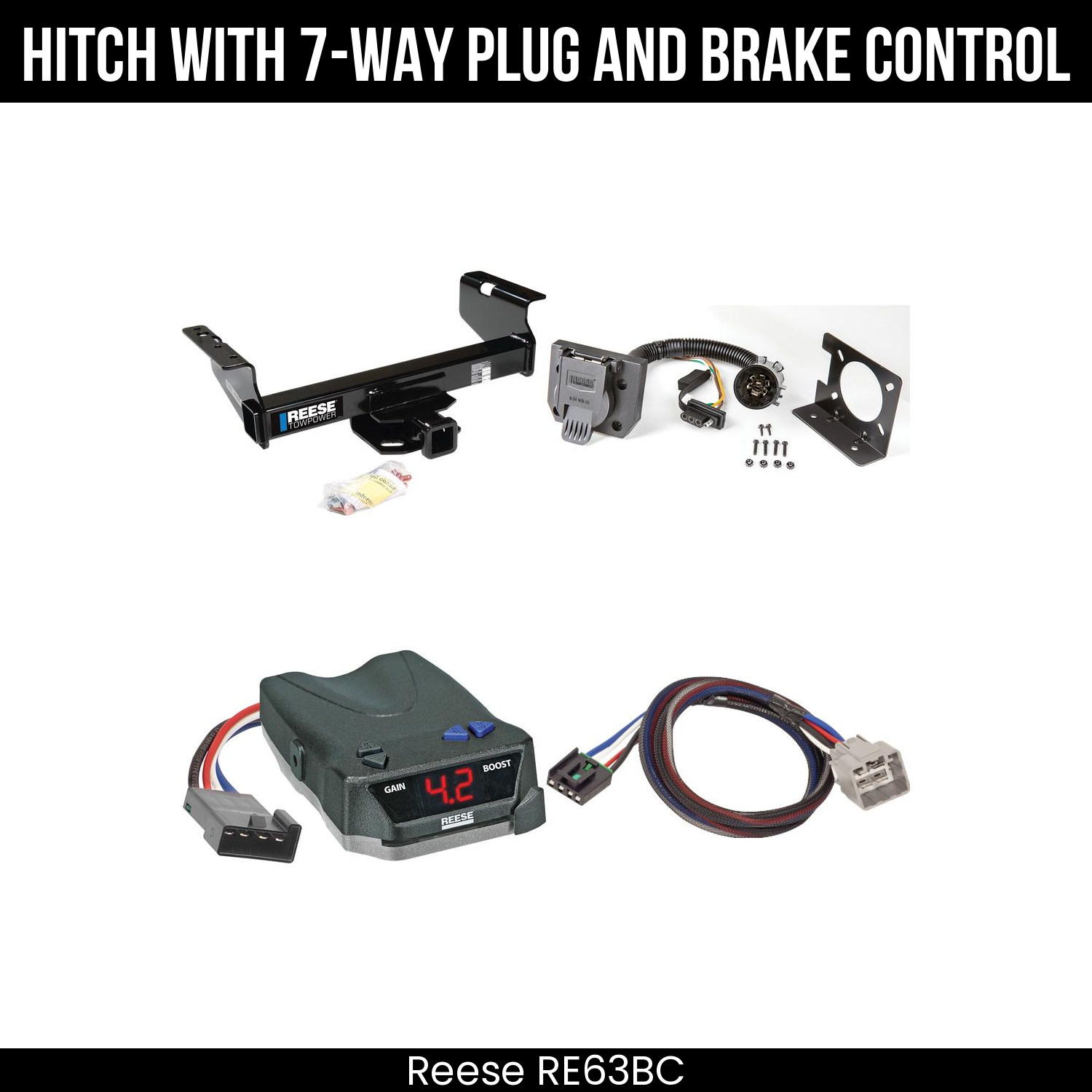 Trailer Hitch , 7-Way , Reese Brake EVN Control