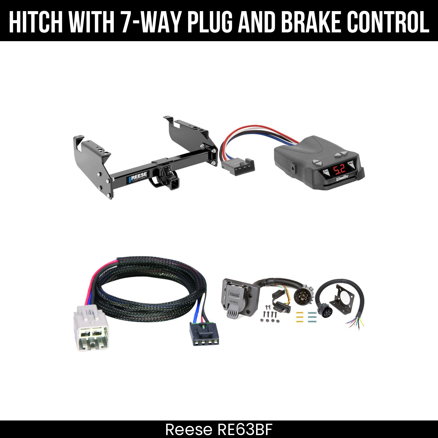 Trailer Hitch , 7-Way , Draw-Tite Activator IV Brake Control