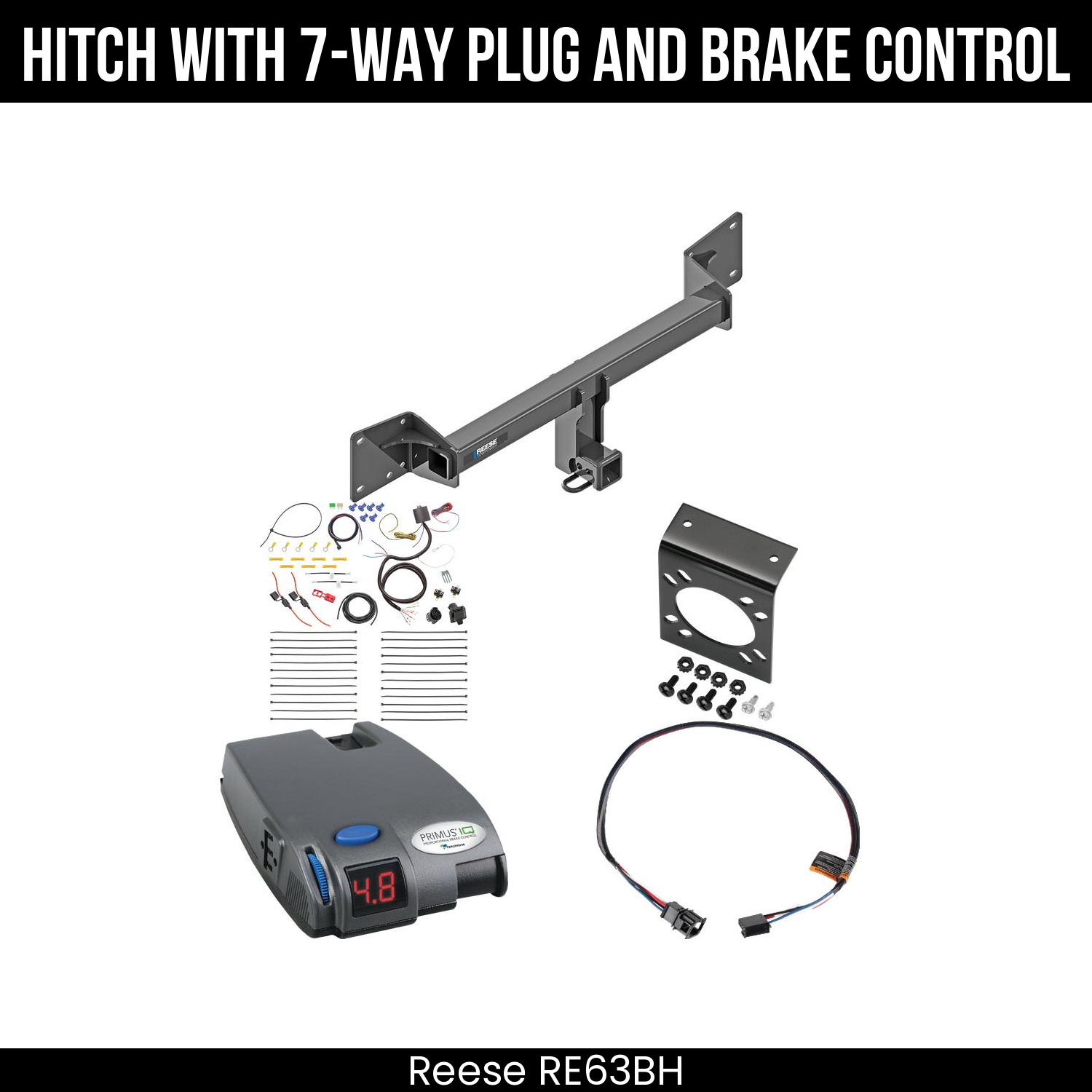 Trailer Hitch , 7-Way , Tekonsha Primus IQ Brake Control