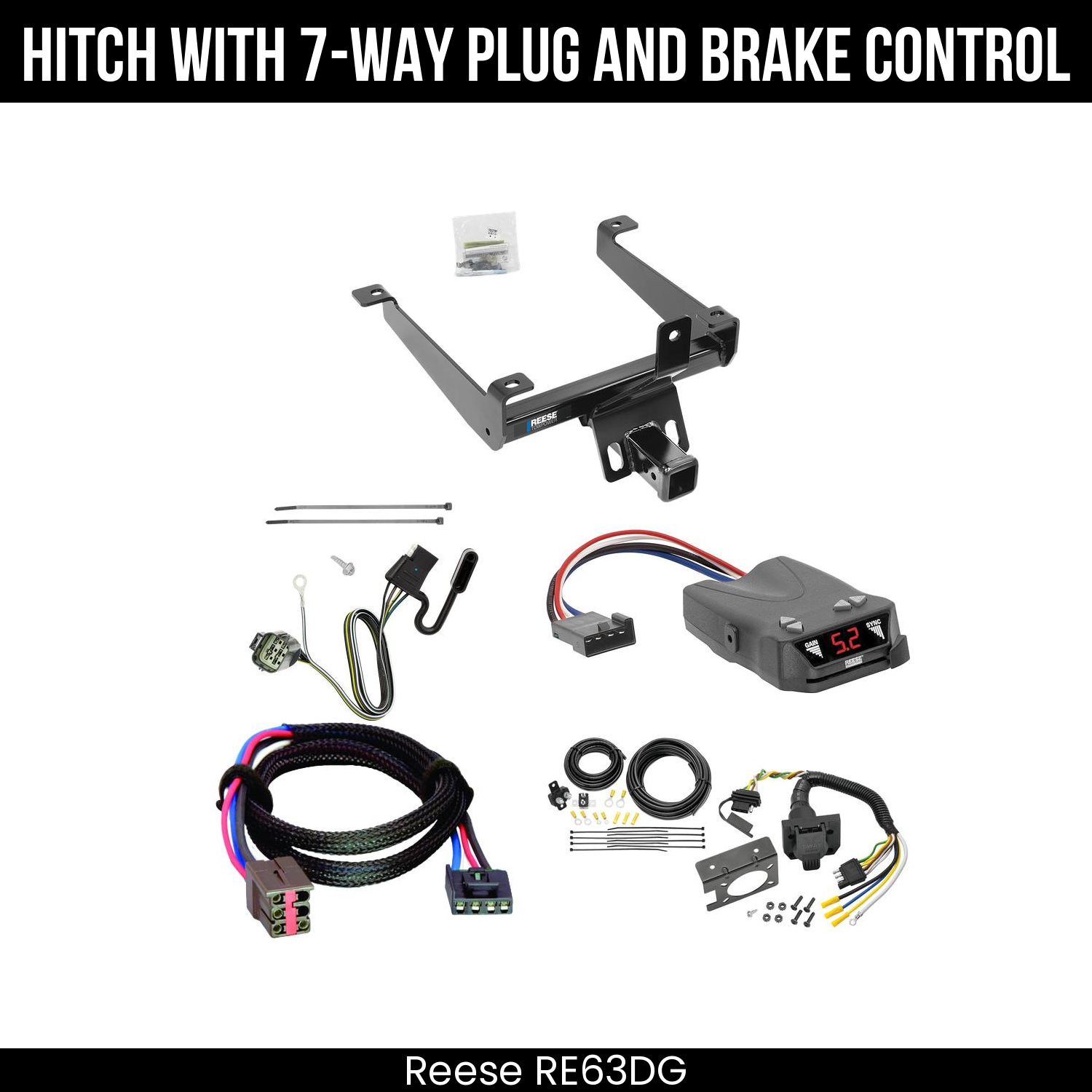 Trailer Hitch , 7-Way , Reese Brakeman IV Brake Control