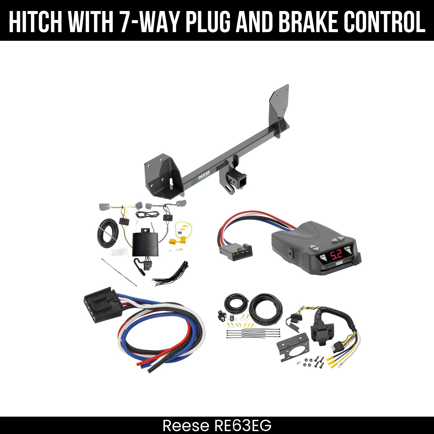 Trailer Hitch , 7-Way , Reese Brakeman IV Brake Control