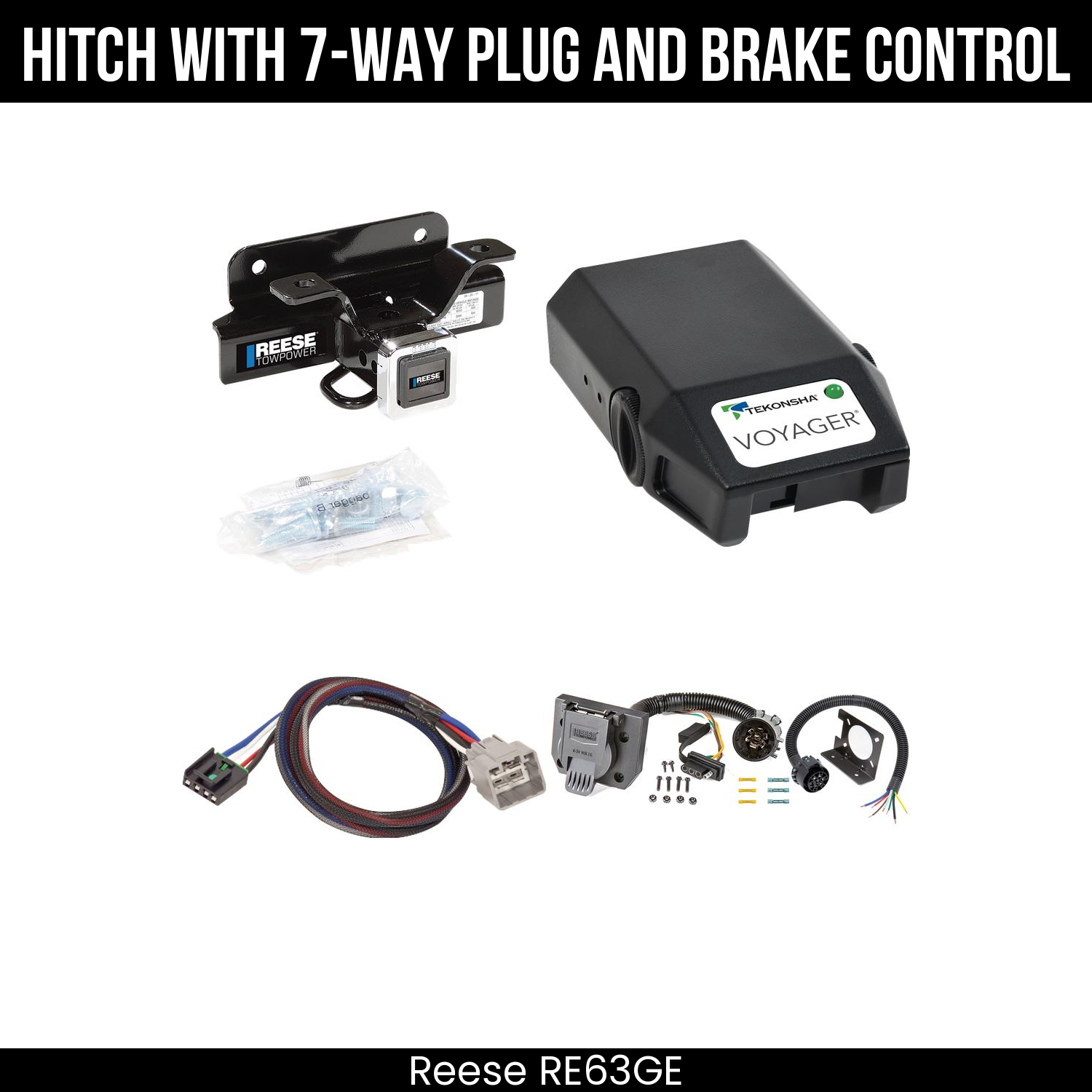 Trailer Hitch , 7-Way , Tekonsha Voyager Brake Control