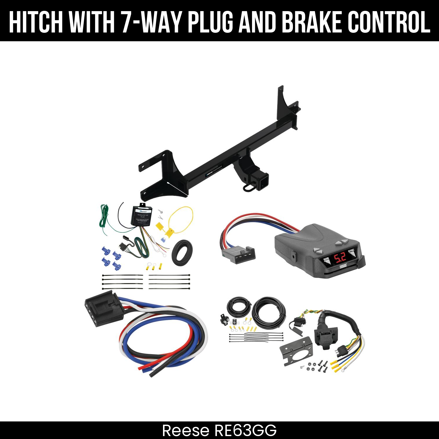 Trailer Hitch , 7-Way , Reese Brakeman IV Brake Control
