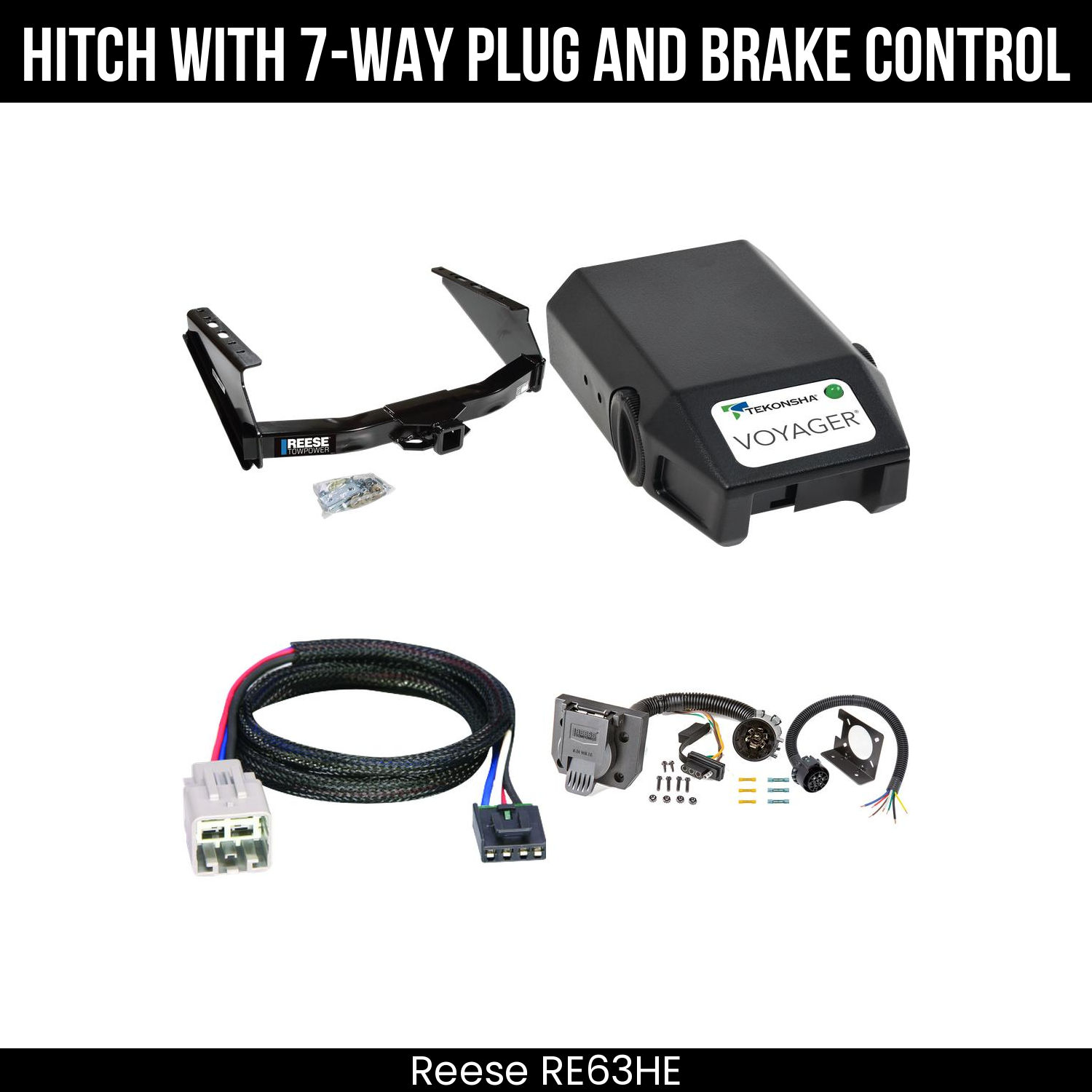 Trailer Hitch , 7-Way , Tekonsha Voyager Brake Control