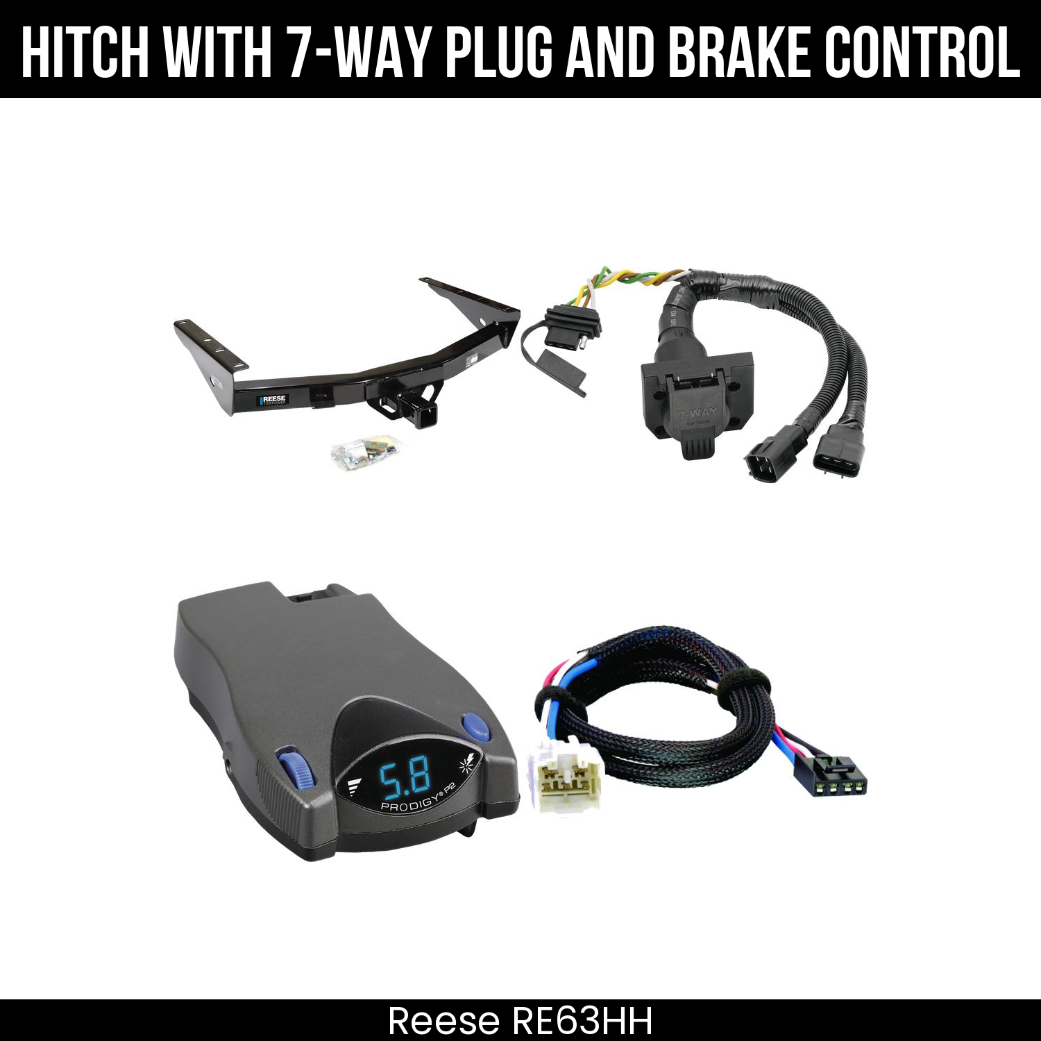 Trailer Hitch , 7-Way , Tekonsha Prodigy P2 Brake Control