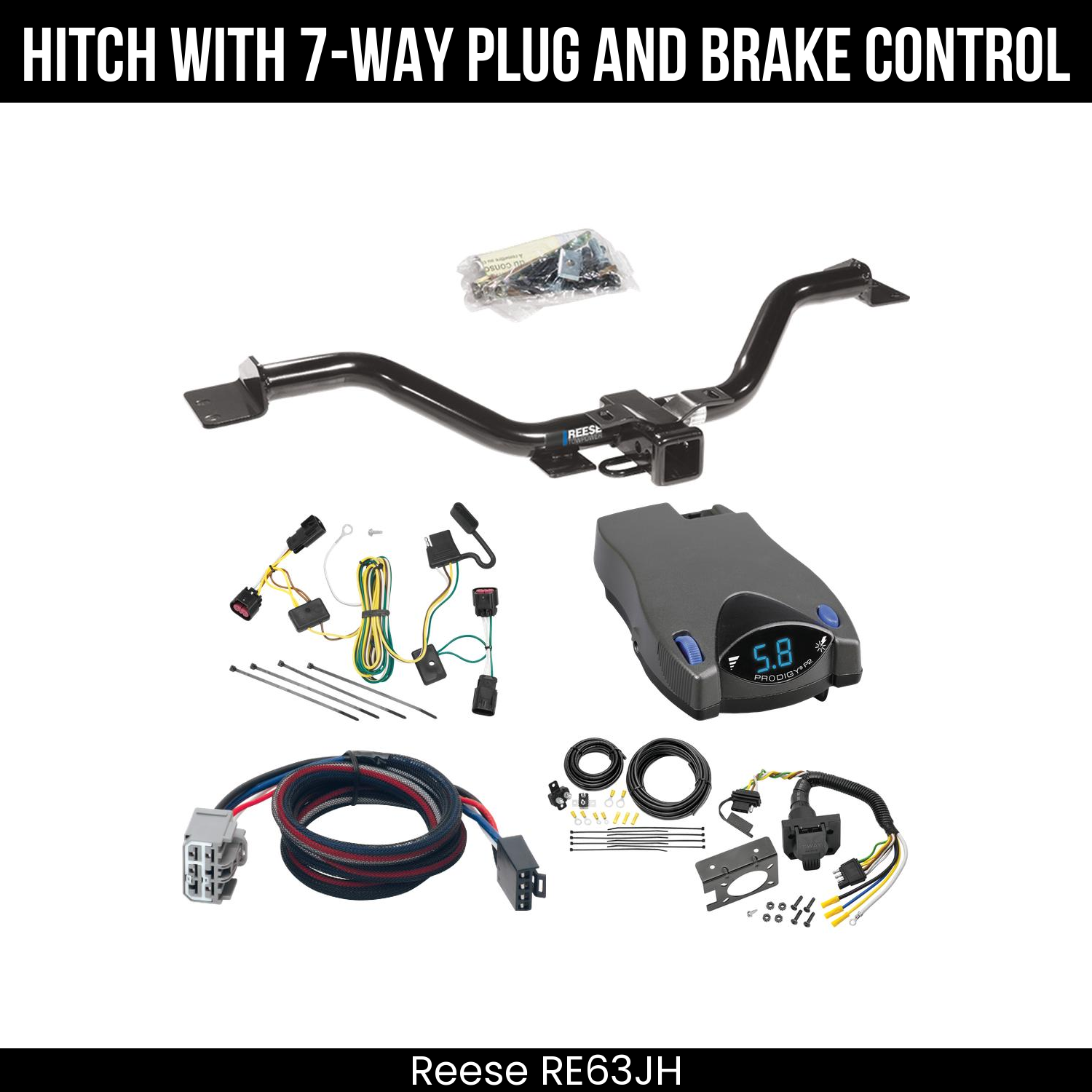 Trailer Hitch , 7-Way , Tekonsha Prodigy P2 Brake Control