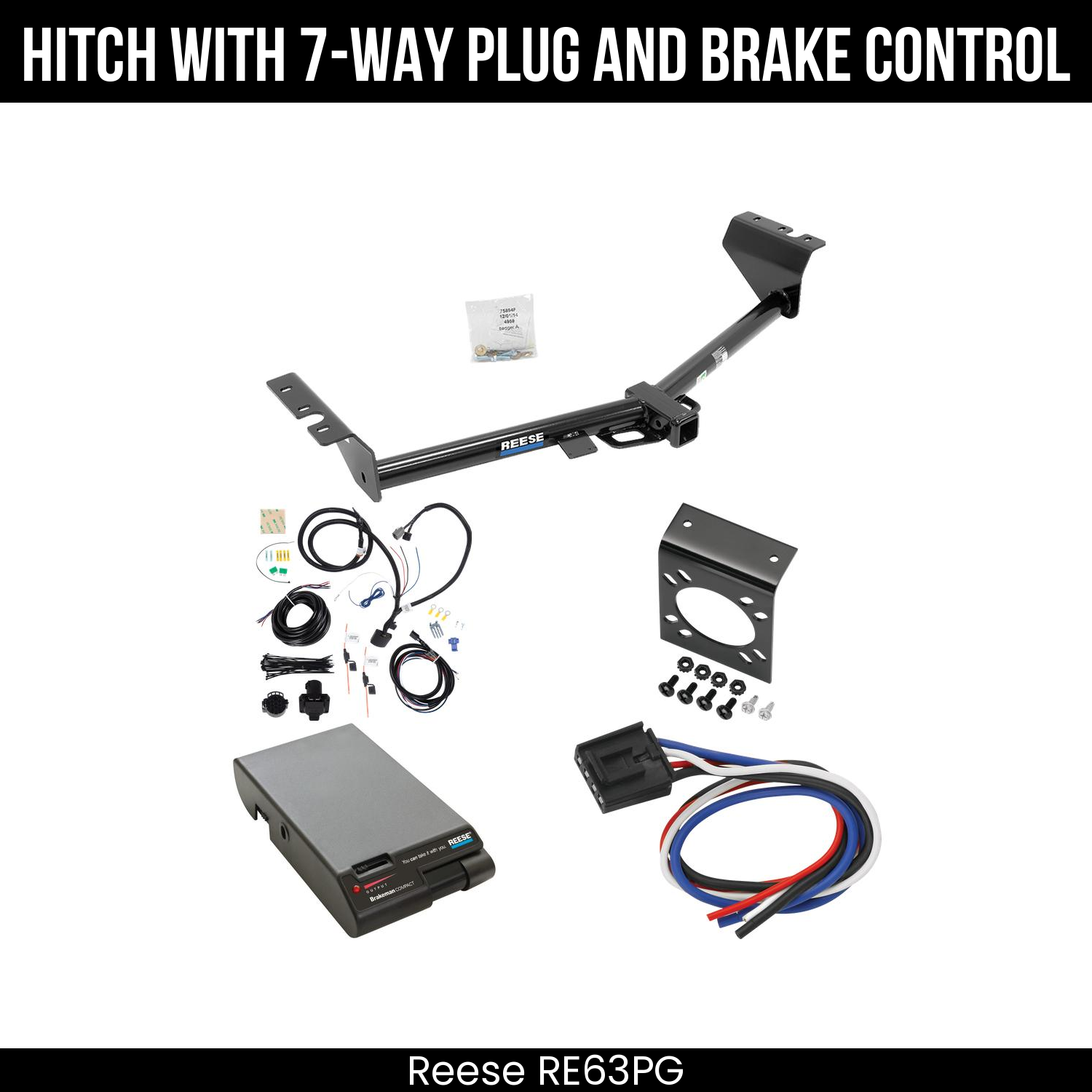 Trailer Hitch , 7-Way , Reese Brakeman Brake Control