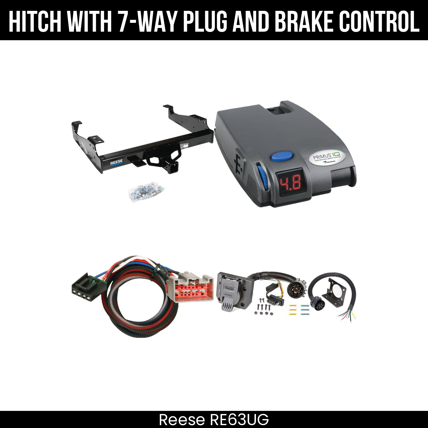 Trailer Hitch , 7-Way , Tekonsha Primus IQ Brake Control