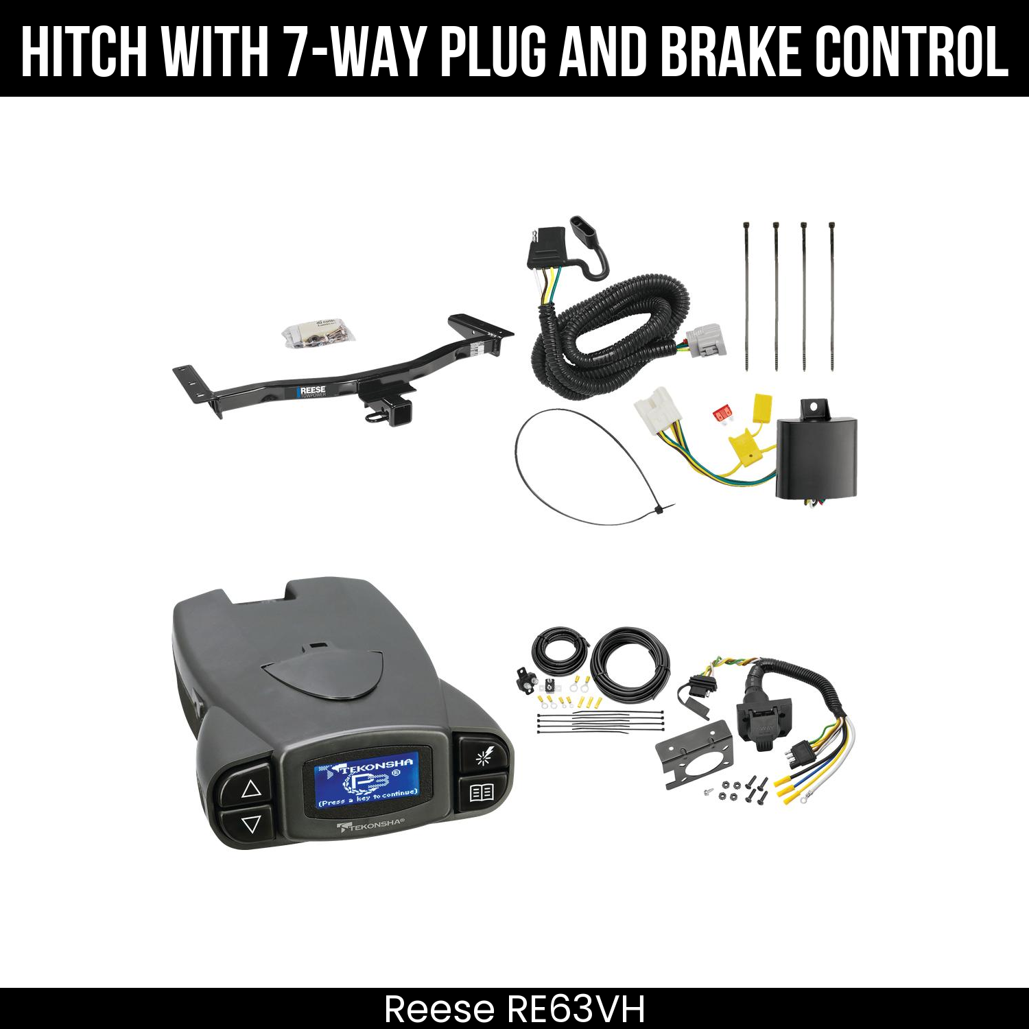 Trailer Hitch , 7-Way , Tekonsha Prodigy P3 Brake Control