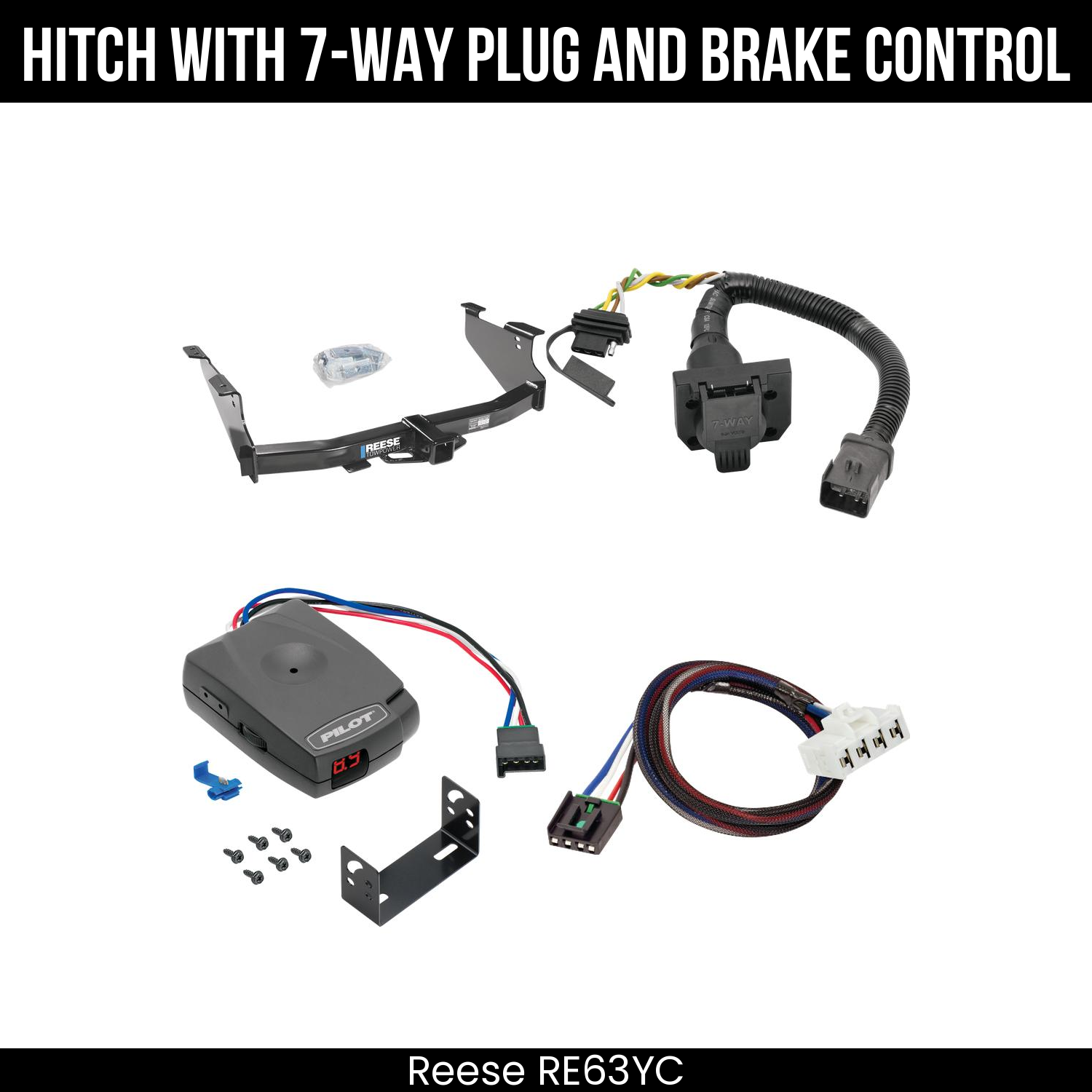 Trailer Hitch , 7-Way , Pro Series Pilot Brake Control