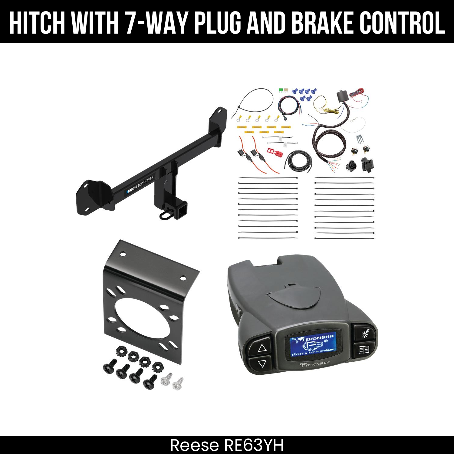 Trailer Hitch , 7-Way , Tekonsha Prodigy P3 Brake Control