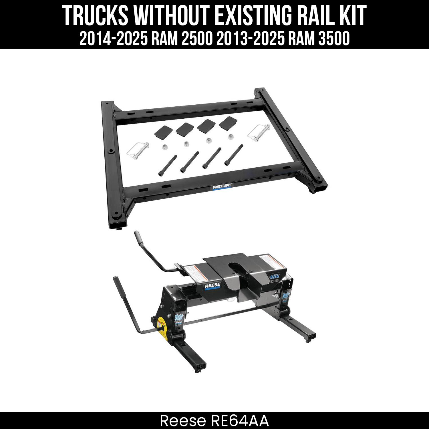 Rail Kit Adapter,Replacement 5th Wheel Head,Kwik-Slide 5th Wheel Slider
